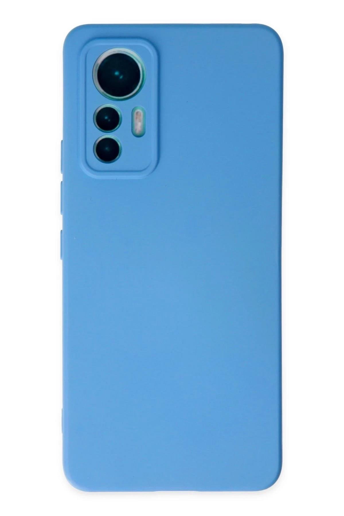 Mey İthalat®   Mi 12 Lite Kılıf Nano içi Kadife Silikon - Mavi
