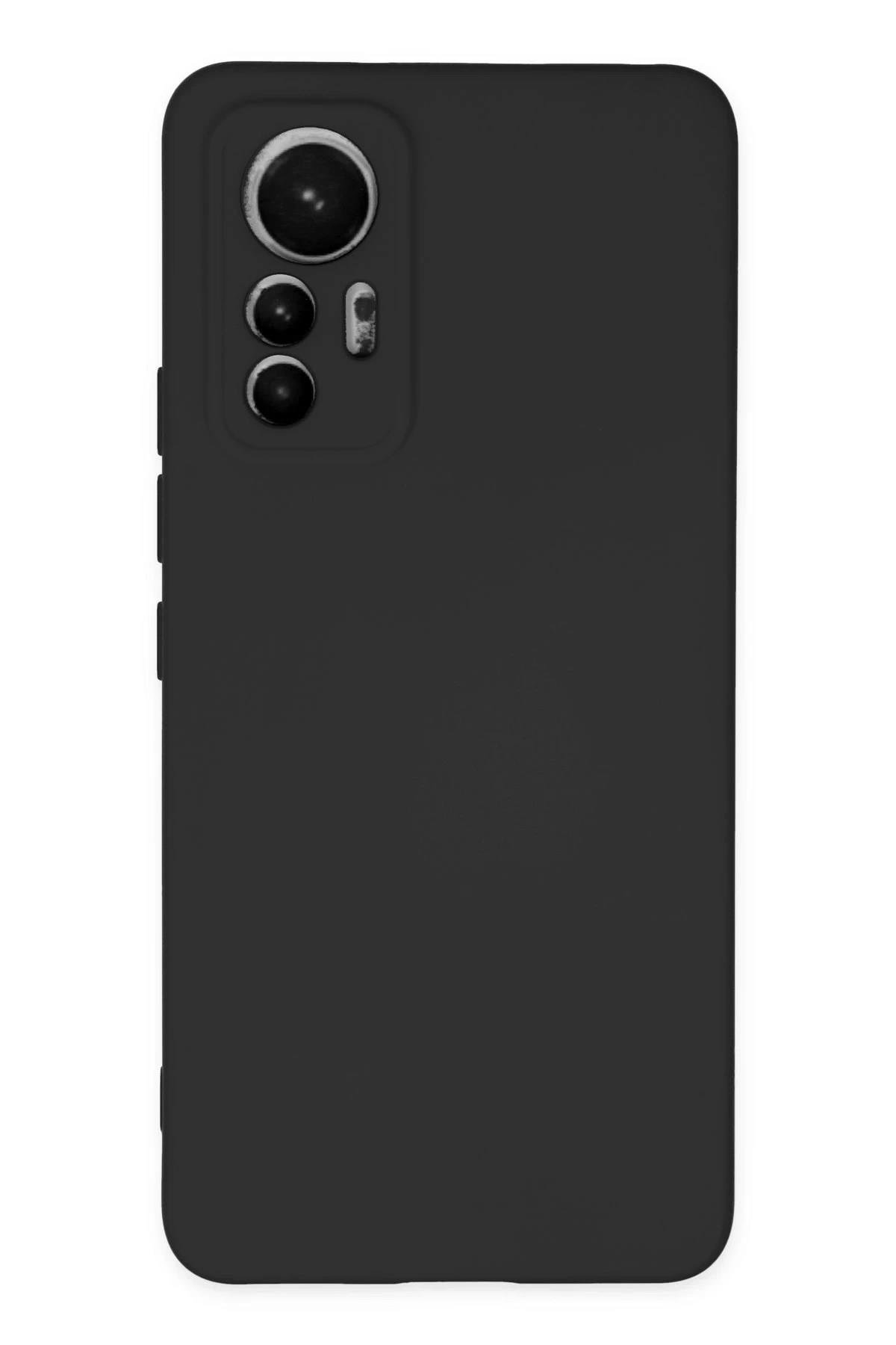 Mey İthalat®   Mi 12 Lite Kılıf Nano içi Kadife Silikon - Siyah