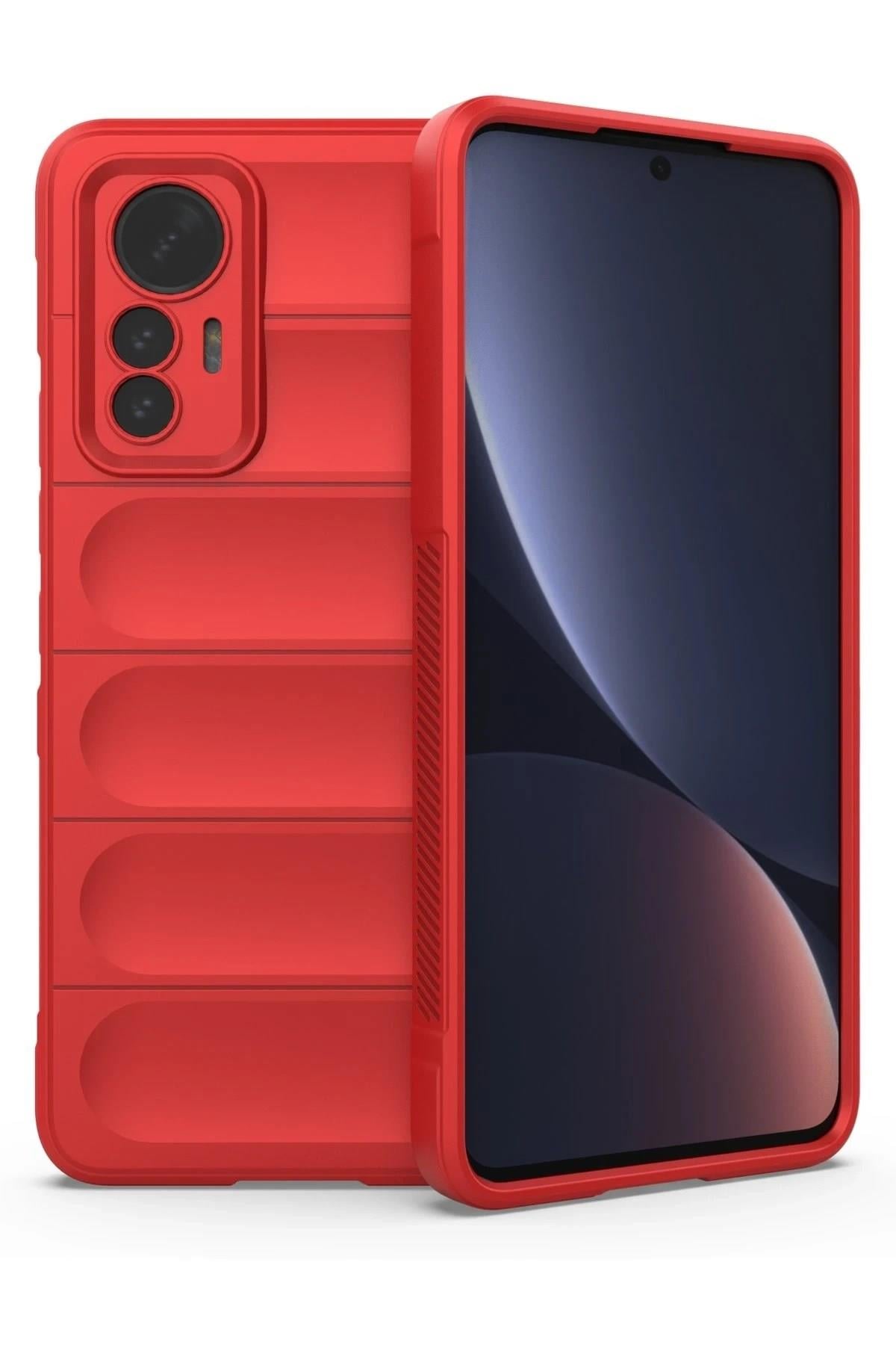 Mey İthalat®   Mi 12 Lite Kılıf Optimum Silikon - Kırmızı