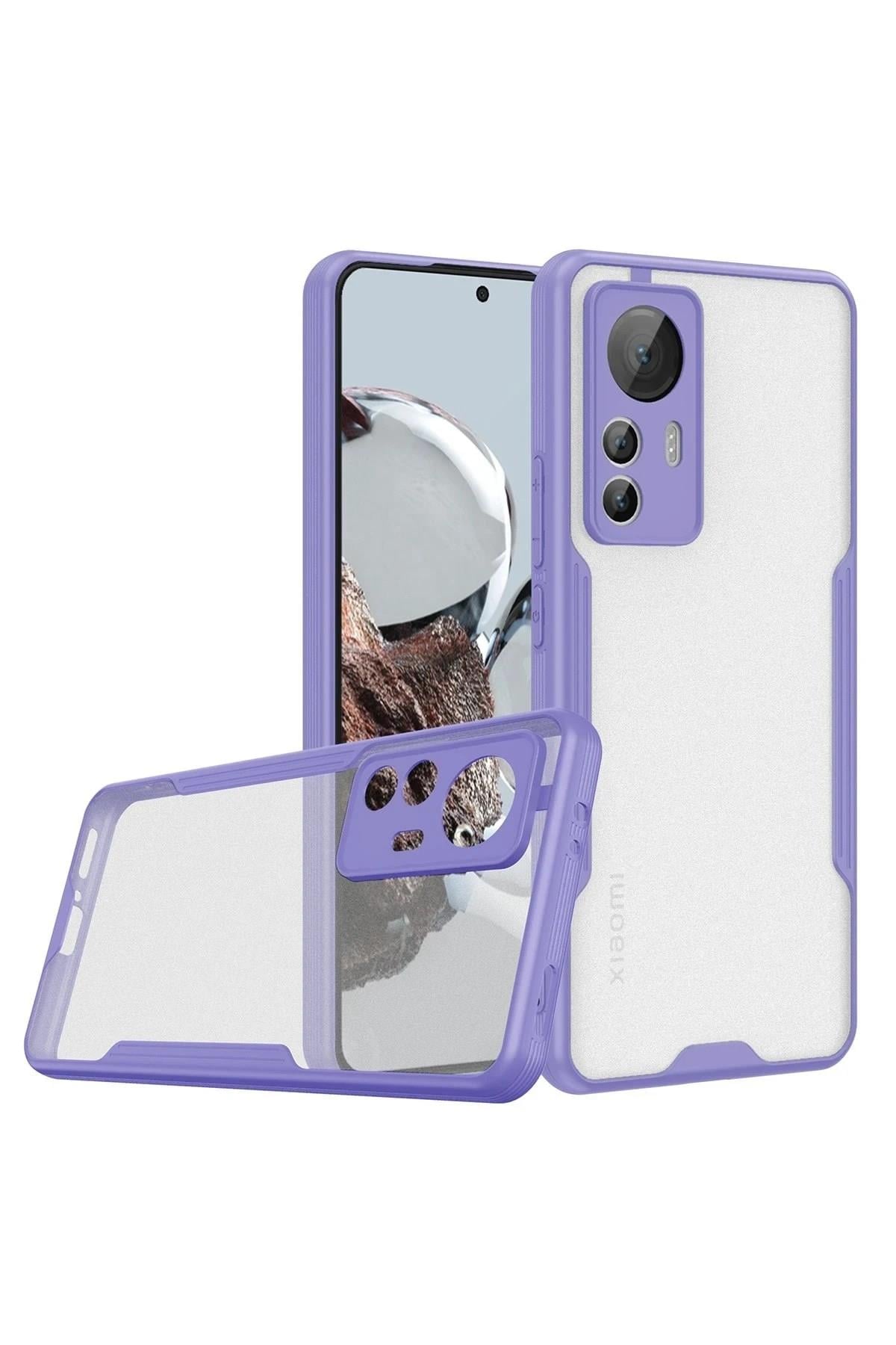 Mey İthalat®   Mi 12T Kılıf Platin Silikon - Lila
