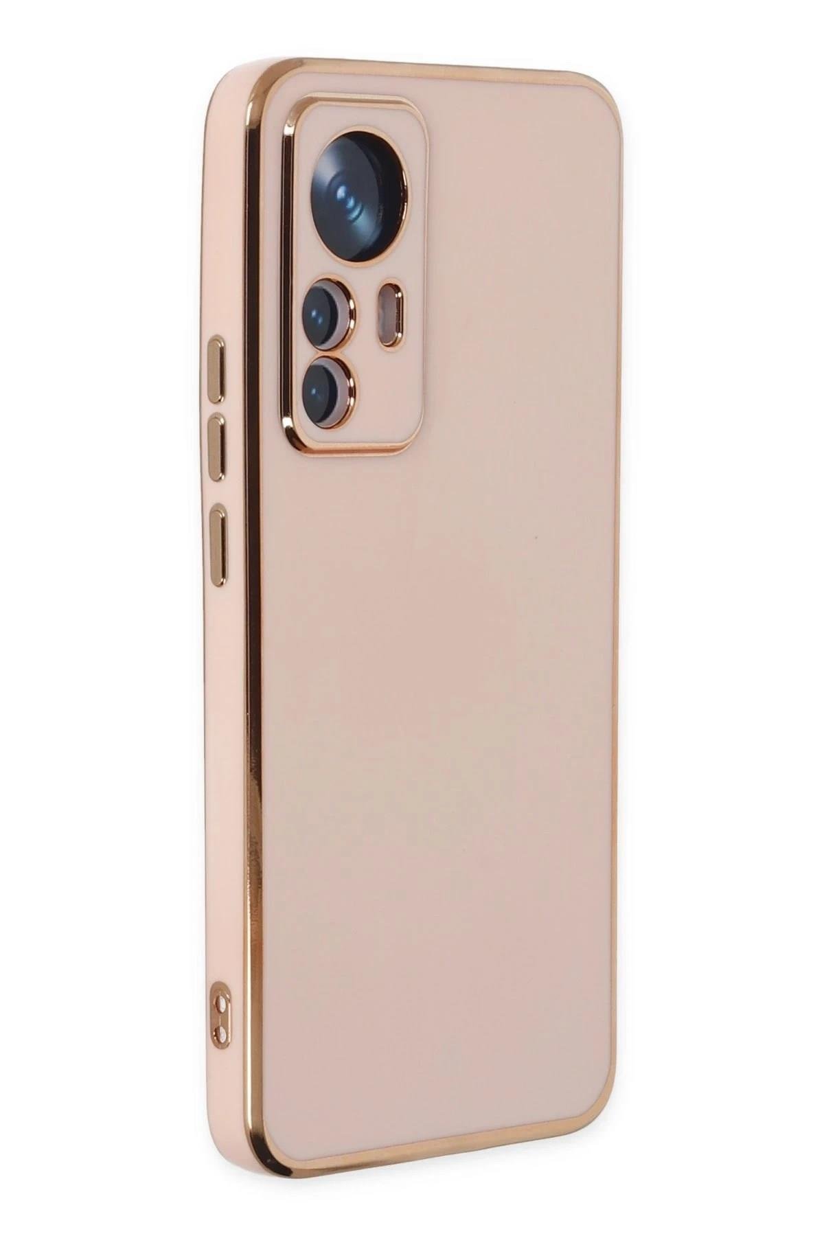 Mey İthalat®   Mi 12T Pro Kılıf Volet Silikon - Pembe