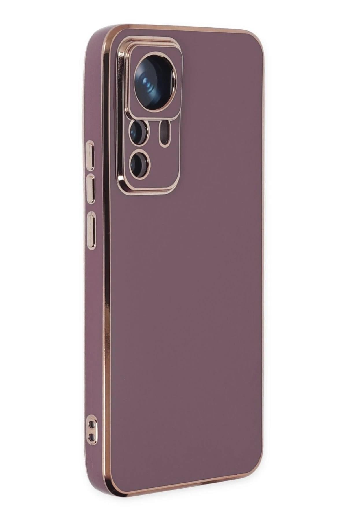 Mey İthalat®   Mi 12T Pro Kılıf Volet Silikon - Mor