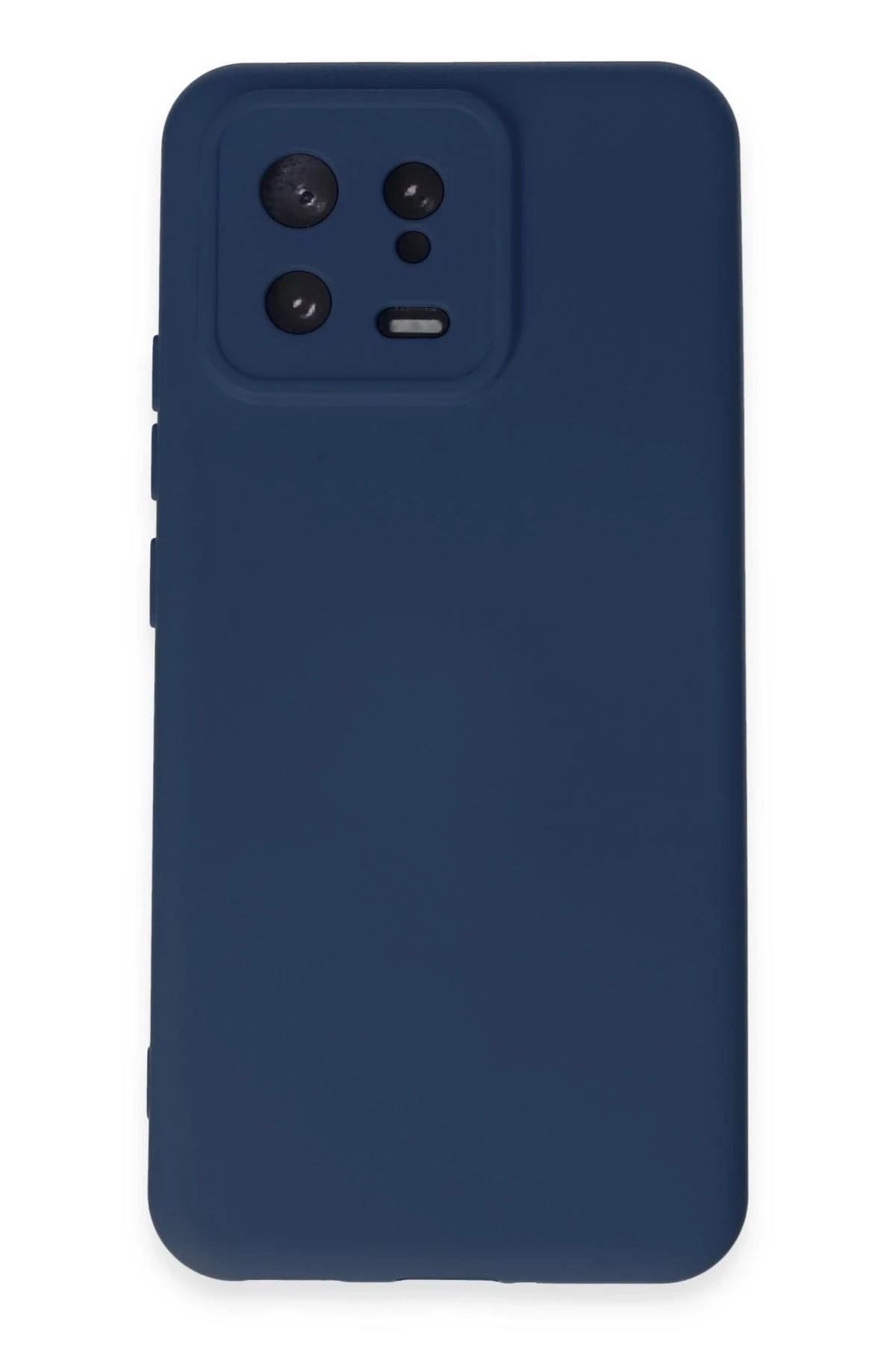 Mey İthalat®   Mi 13 Kılıf Nano içi Kadife Silikon - Lacivert
