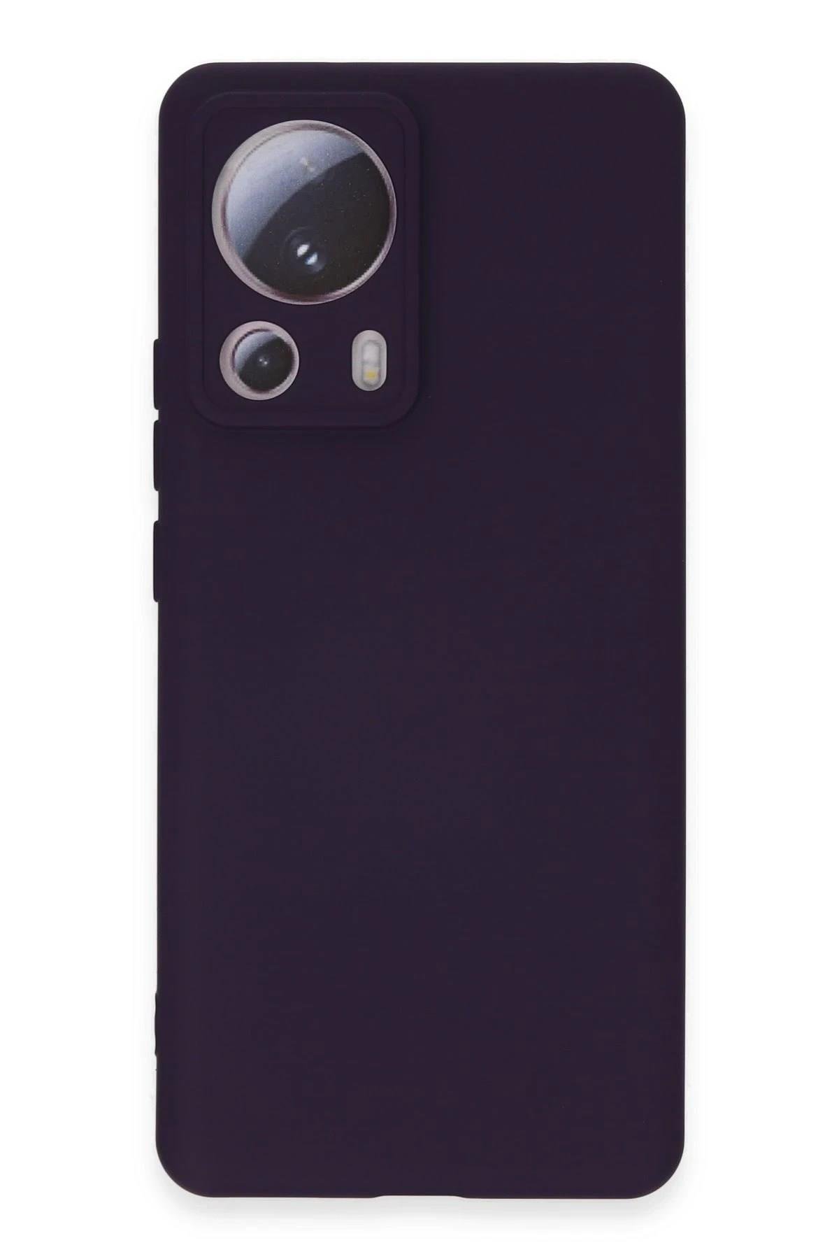 Mey İthalat®   Mi 13 Lite Kılıf Nano içi Kadife Silikon - Mor