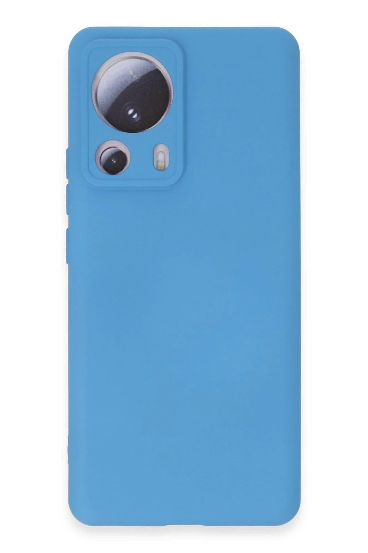 Mey İthalat®   Mi 13 Lite Kılıf Nano içi Kadife Silikon - Mavi