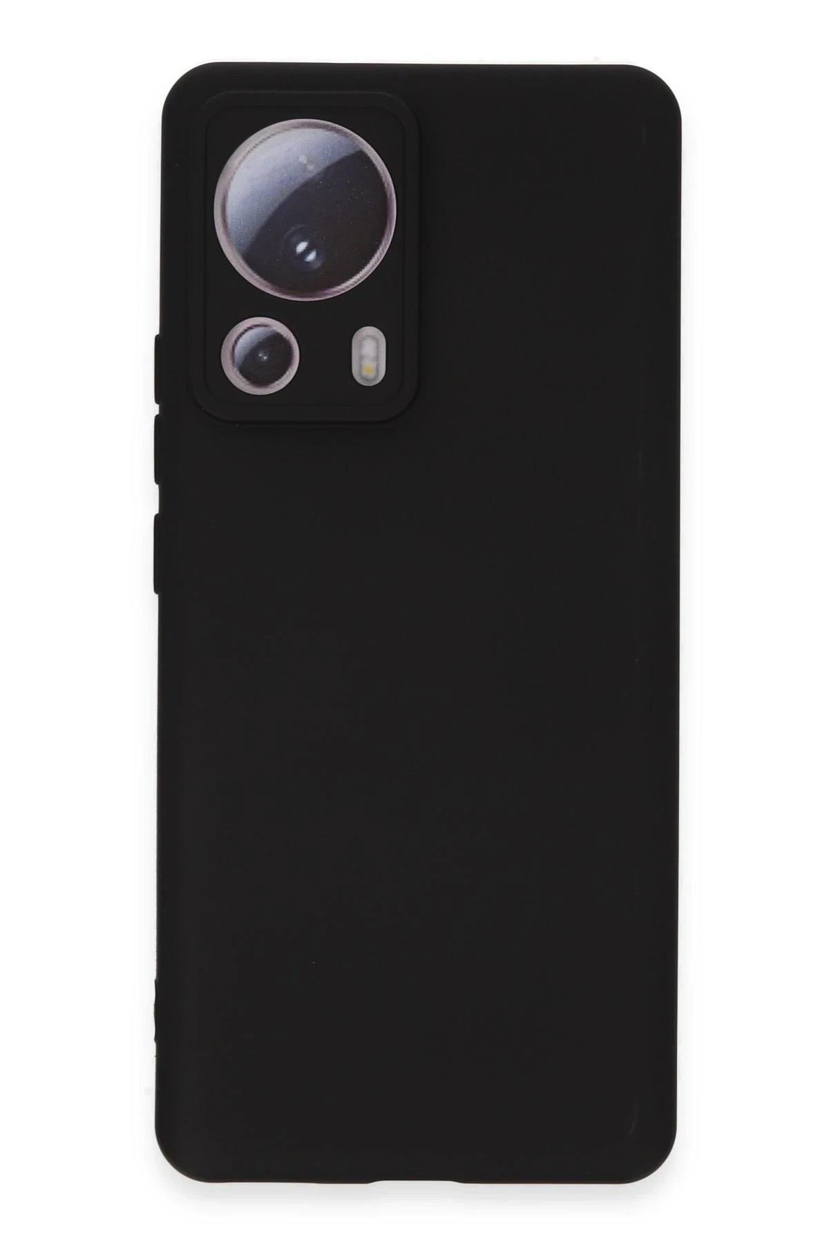 Mey İthalat®   Mi 13 Lite Kılıf Nano içi Kadife Silikon - Siyah