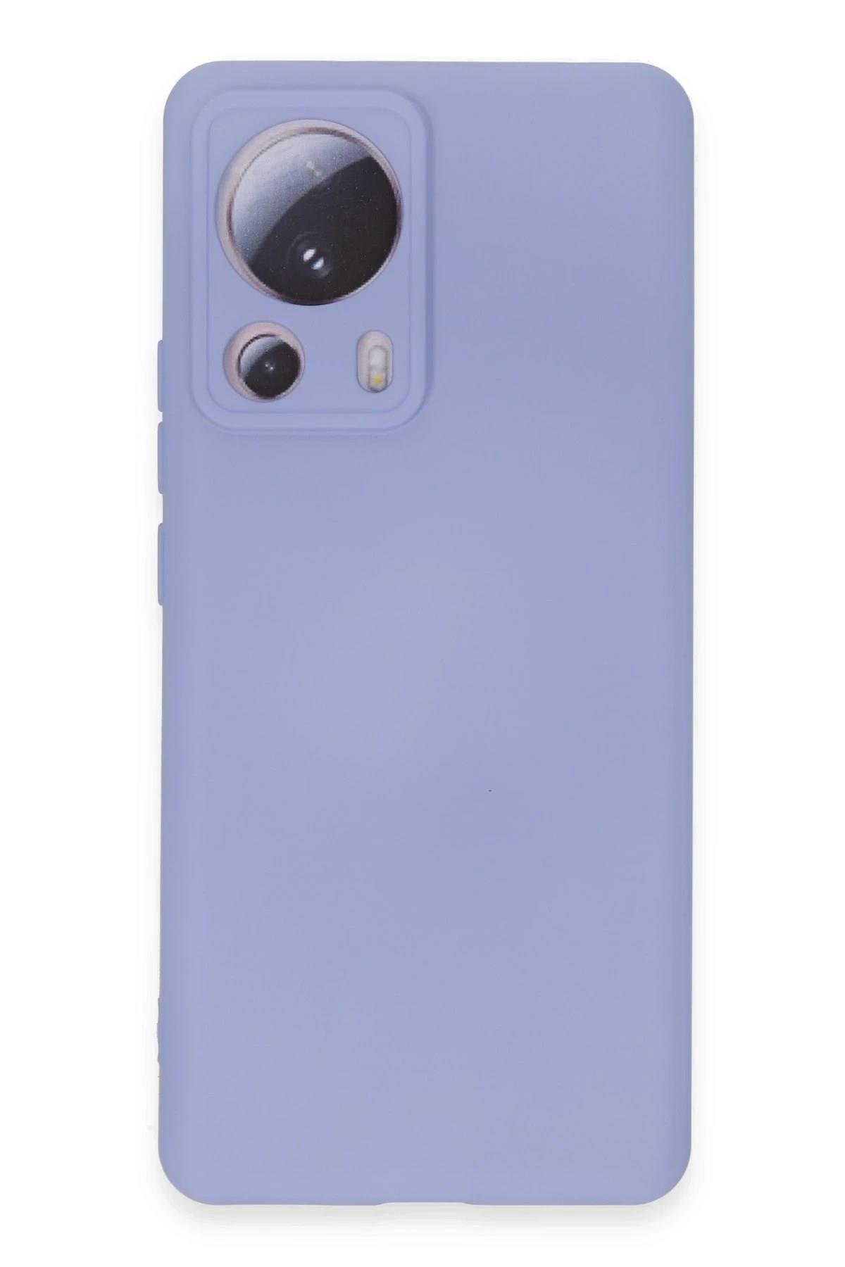 Mey İthalat®   Mi 13 Lite Kılıf Nano içi Kadife Silikon - Lila
