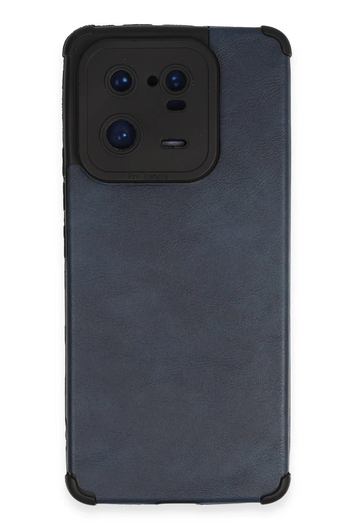 Mey İthalat®   Mi 13 Pro Kılıf Loop Deri Silikon - Lacivert