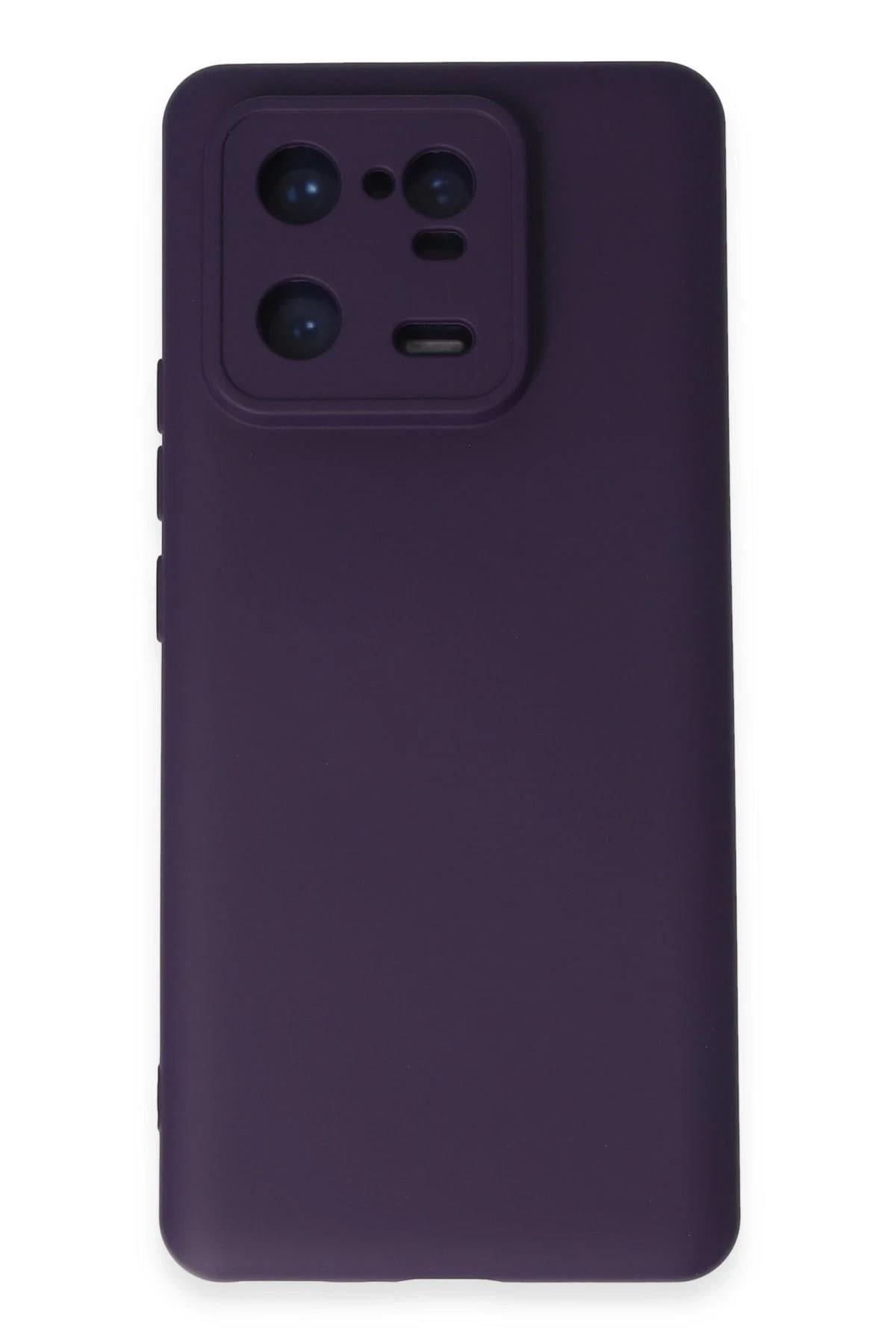 Mey İthalat®   Mi 13 Pro Kılıf Nano içi Kadife Silikon - Mor