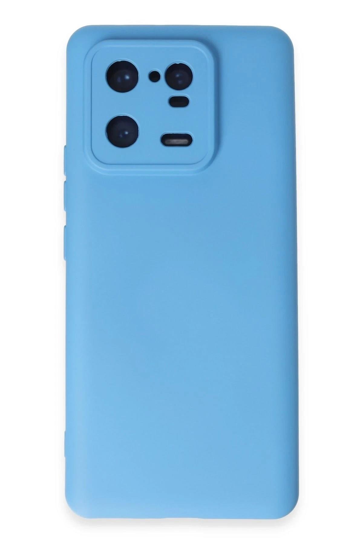 Mey İthalat®   Mi 13 Pro Kılıf Nano içi Kadife Silikon - Mavi