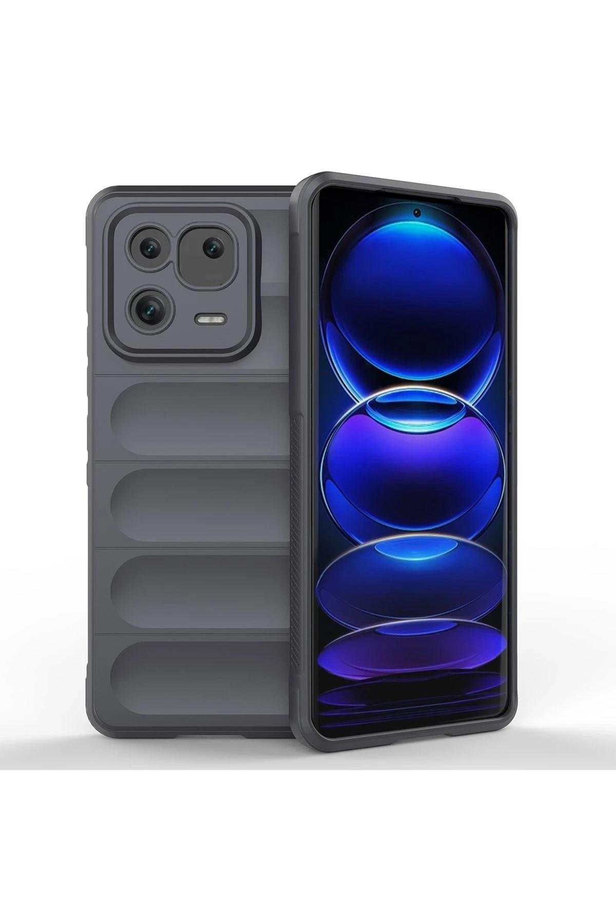 Mey İthalat®   Mi 13 Pro Kılıf Optimum Silikon - Siyah