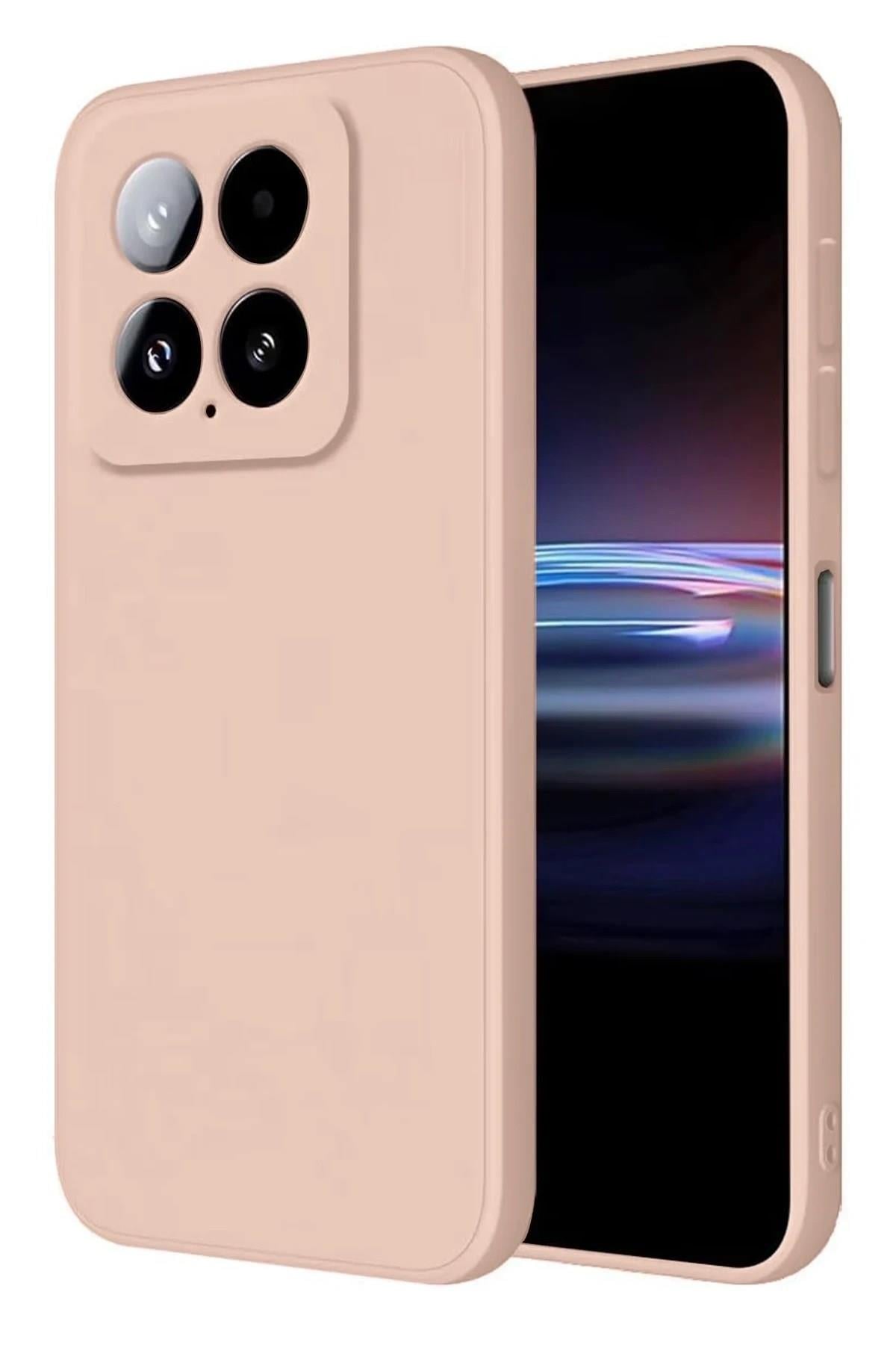 Mey İthalat®   Mi 14T Pro Kılıf Nano içi Kadife Silikon - Pudra