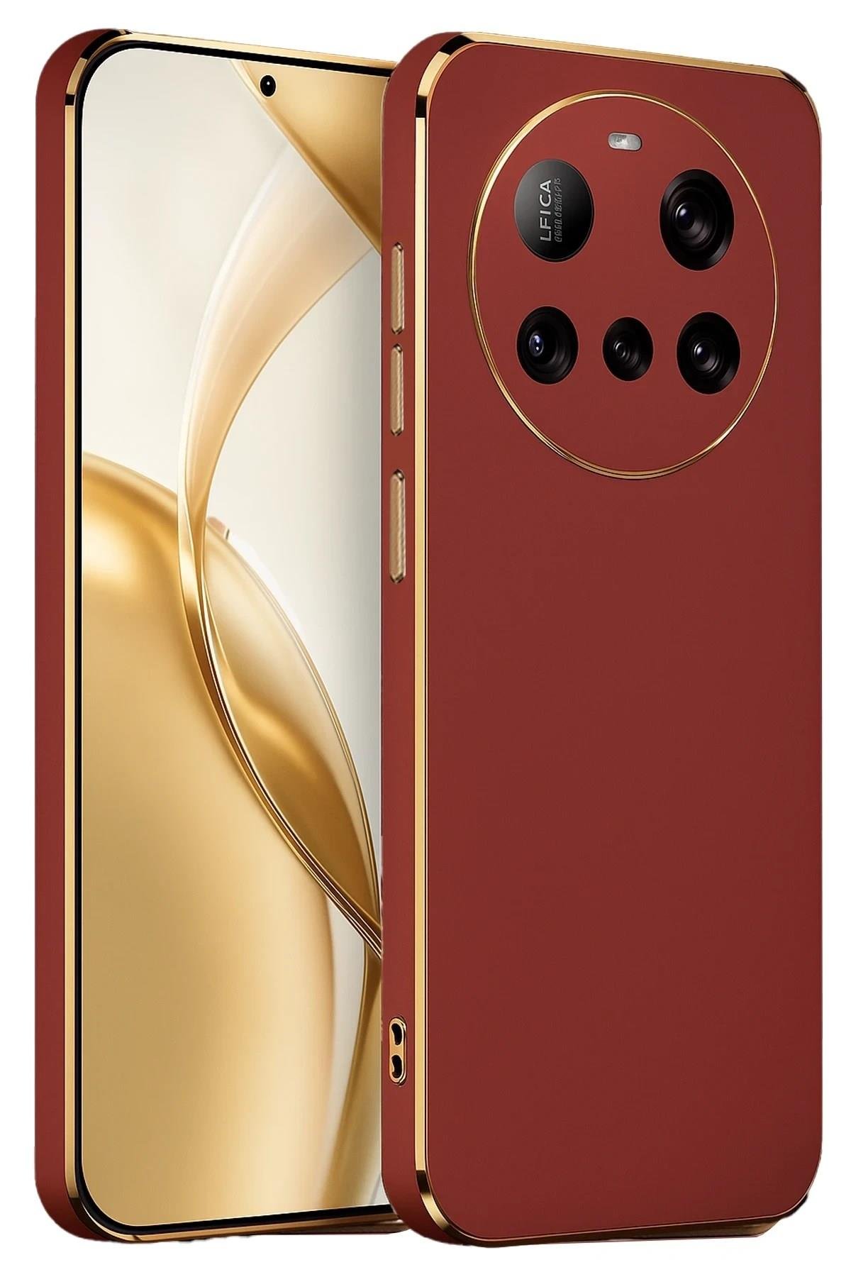 Mey İthalat®   Mi 15 Ultra Kılıf Volet Silikon - Kırmızı