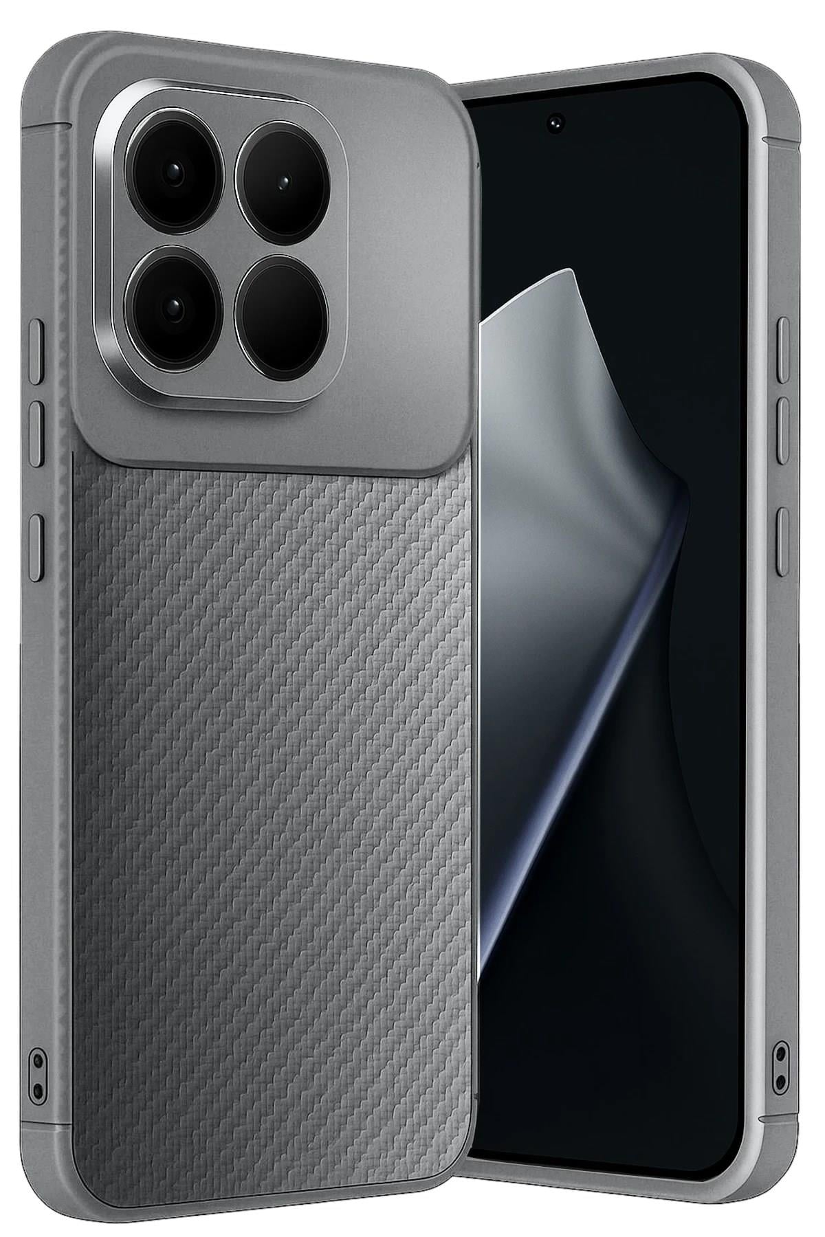 Mey İthalat®   Mi 15T Auto Focus Karbon Kapak - Gri