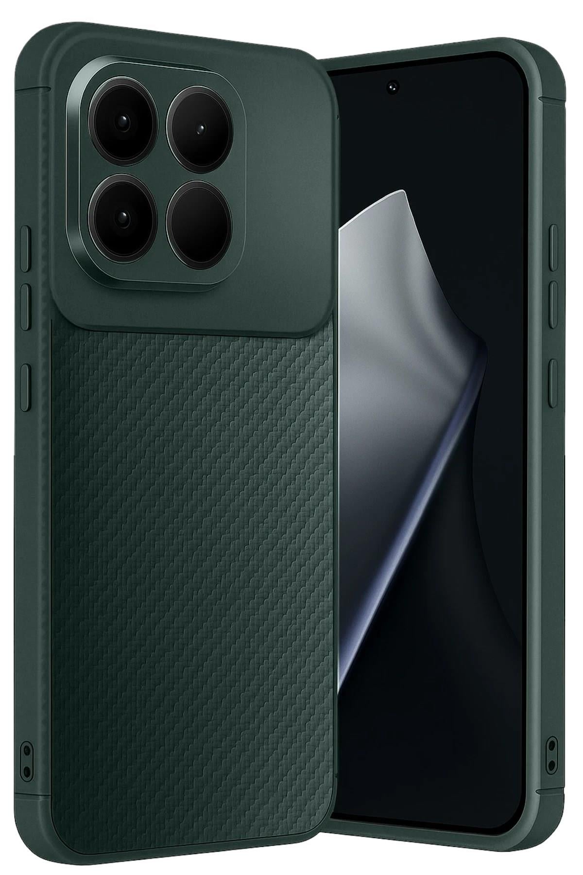 Mey İthalat®   Mi 15T Auto Focus Karbon Kapak - Koyu Yeşil