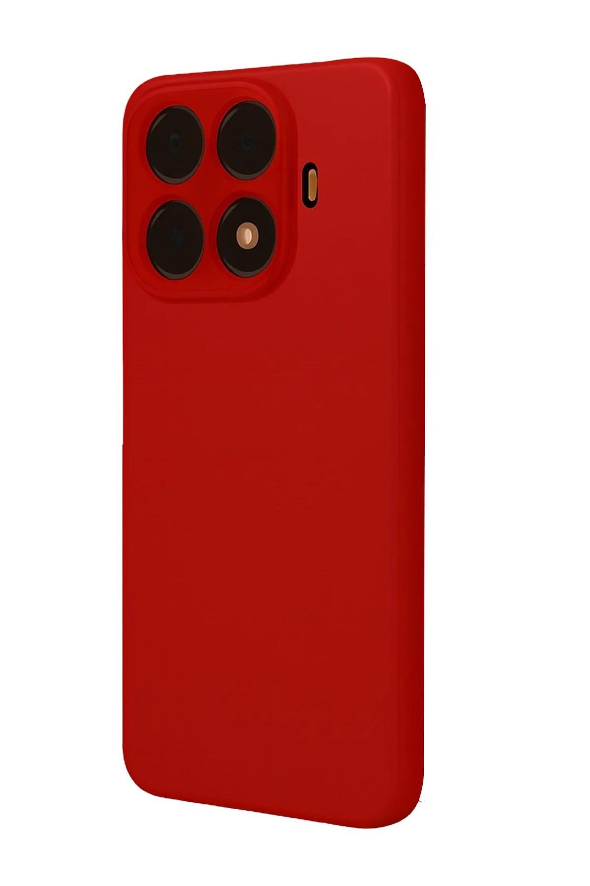 Mey İthalat®   Mi 15T Pro Nano içi Kadife Silikon - Kırmızı