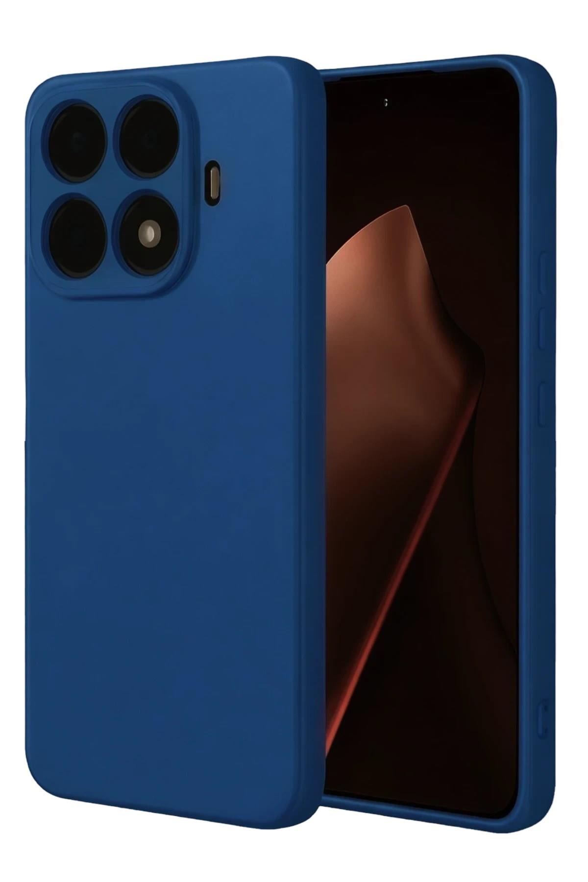 Mey İthalat®   Mi 15T Pro Nano içi Kadife Silikon - Lacivert