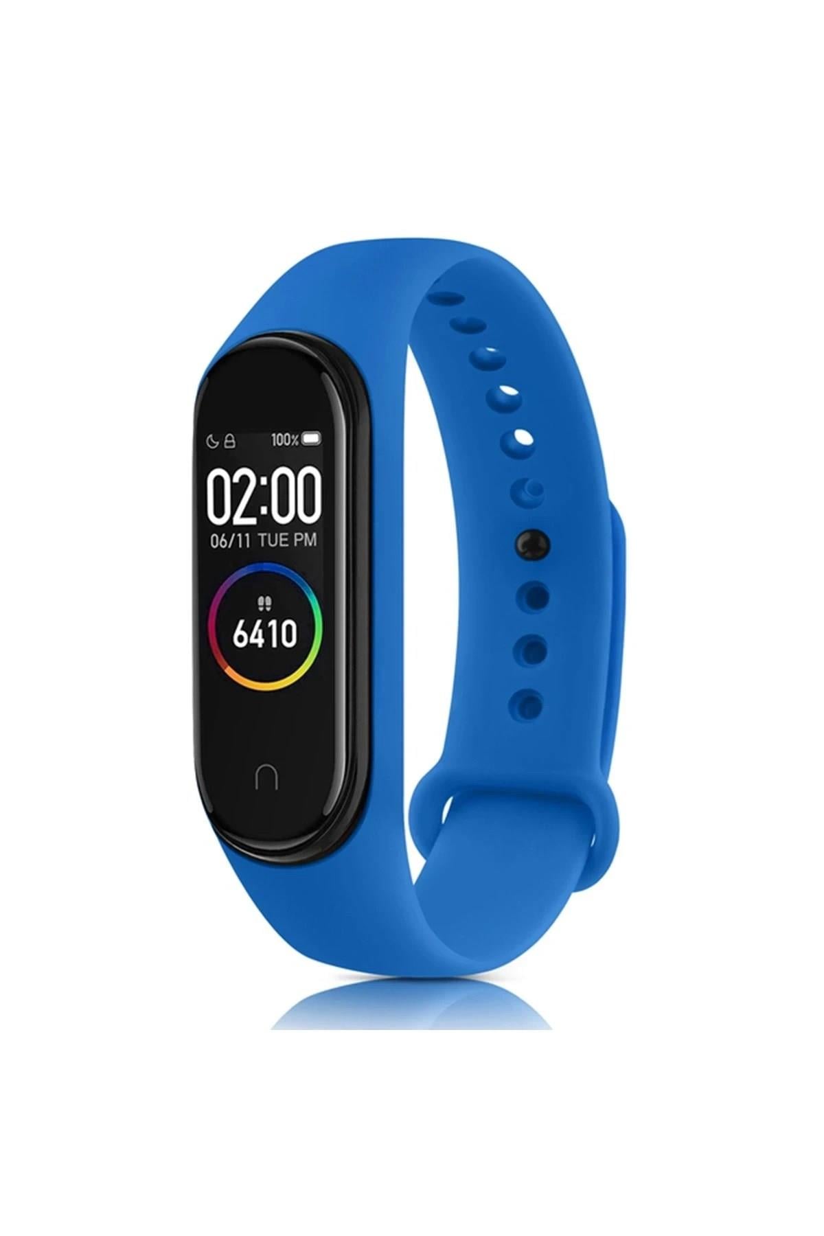 Mey İthalat®   Mi Band 6 Klasik Kordon - Mavi