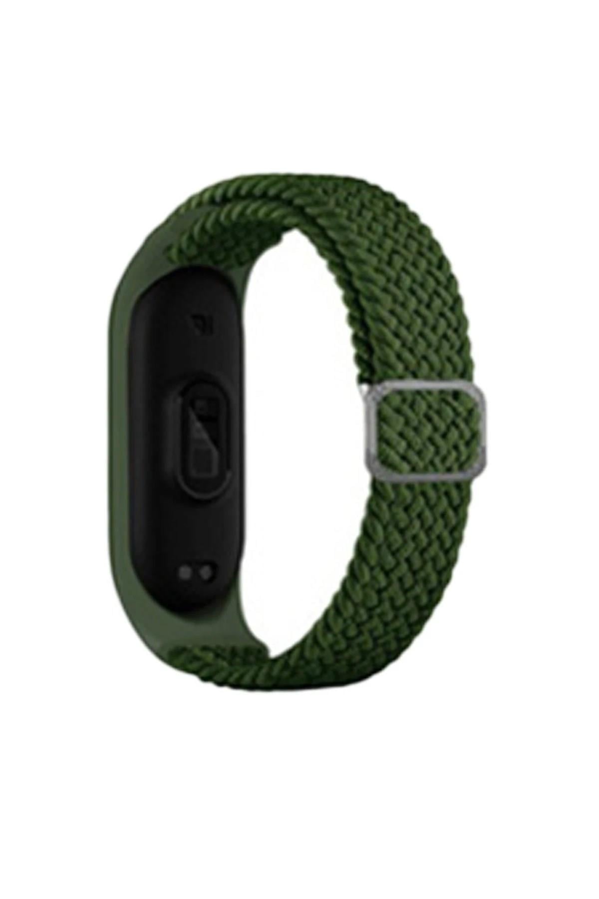 Mey İthalat®   Mi Band 6 Star Kordon - Koyu Yeşil