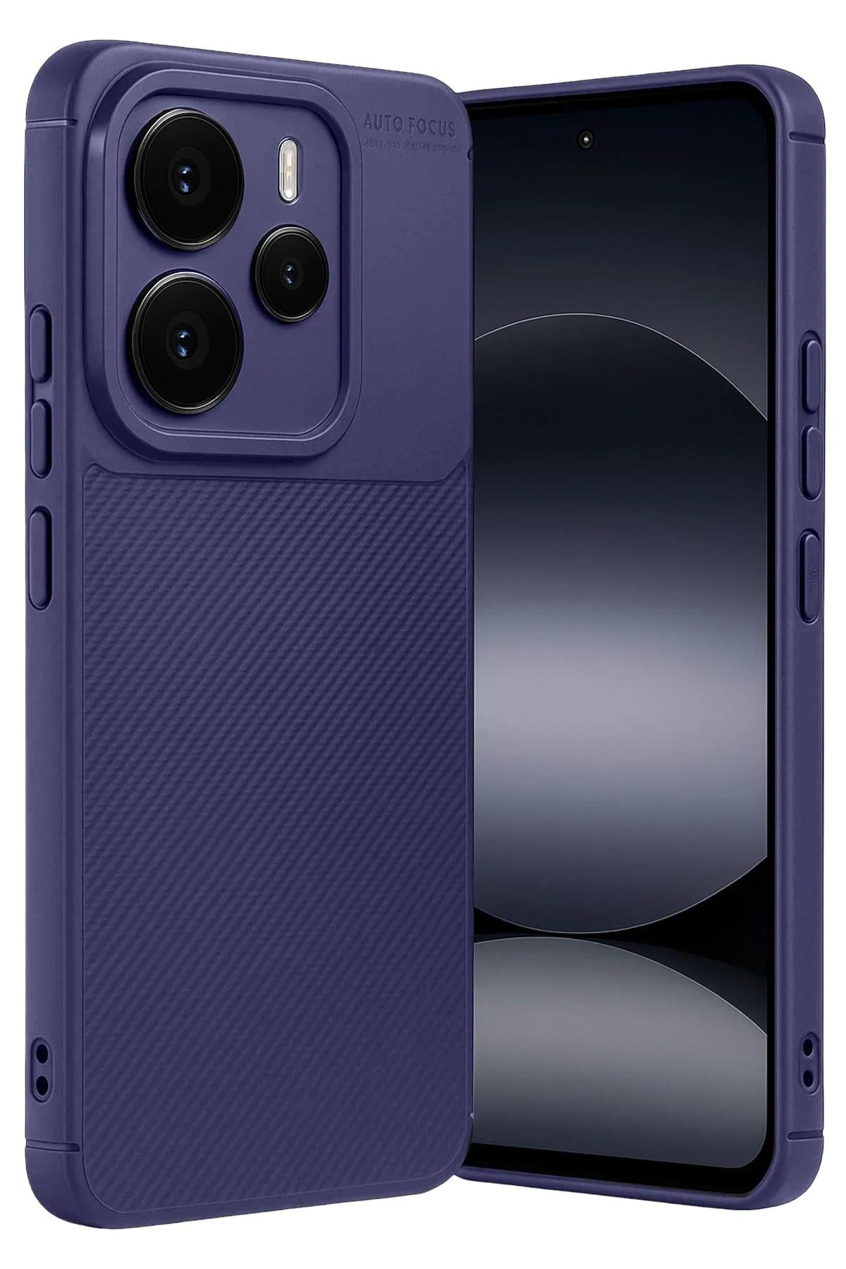 Mey İthalat®   Note 14 5G Auto Focus Karbon Kapak - Lacivert
