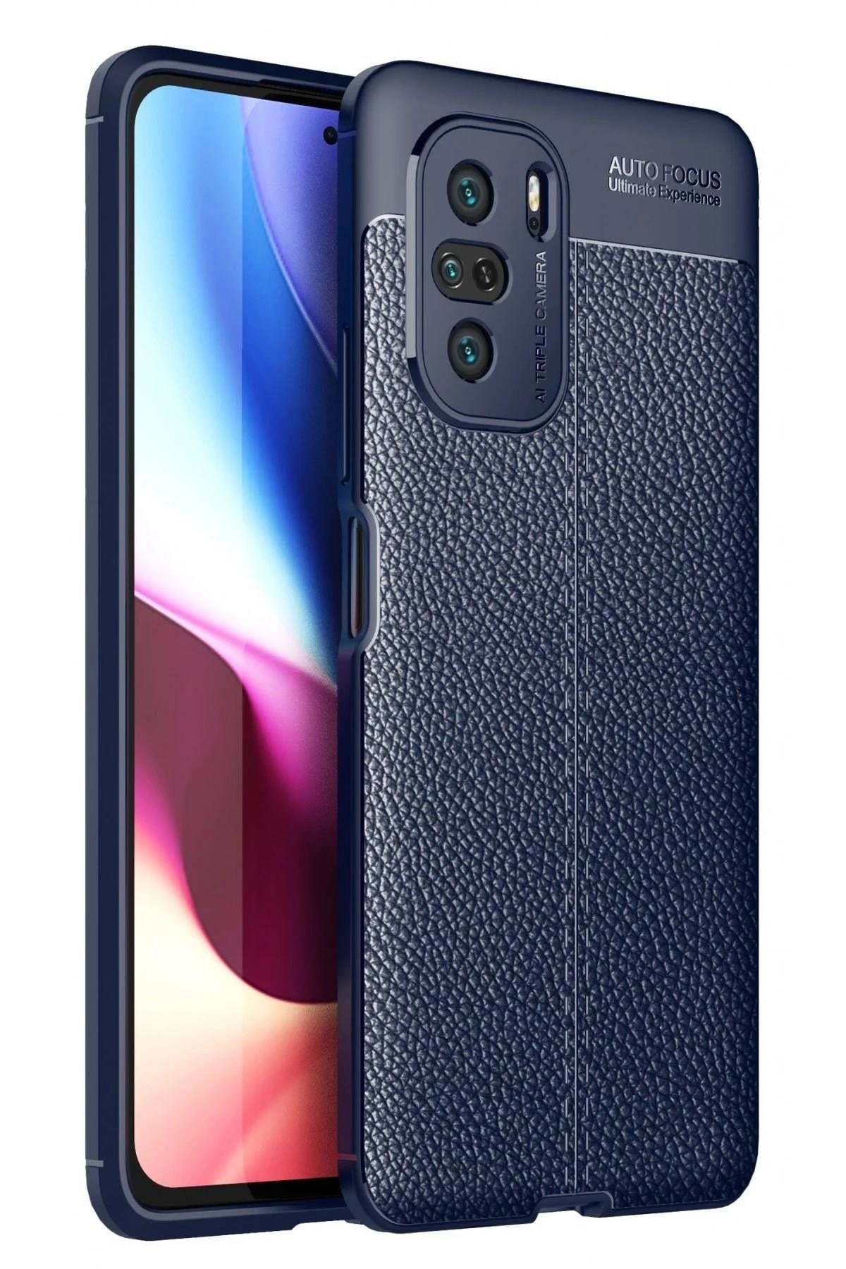 Mey İthalat®   Poco F3 Kılıf Auto Focus Kapak - Lacivert