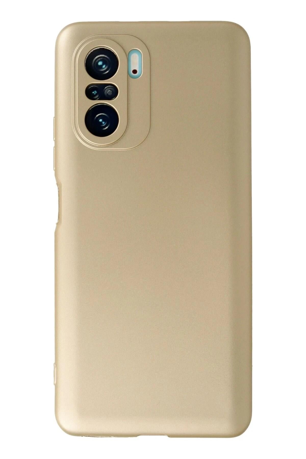 Mey İthalat®   Poco F3 Kılıf First Silikon - Gold