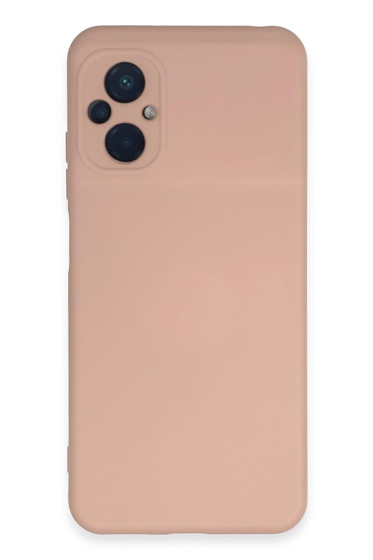 Mey İthalat®   Poco M5 Kılıf Nano içi Kadife Silikon - Pudra