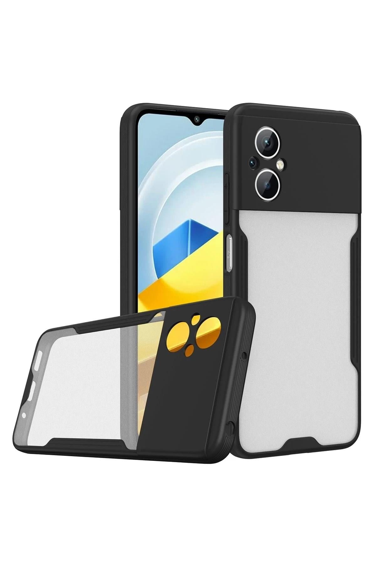 Mey İthalat®   Poco M5 Kılıf Platin Silikon - Siyah