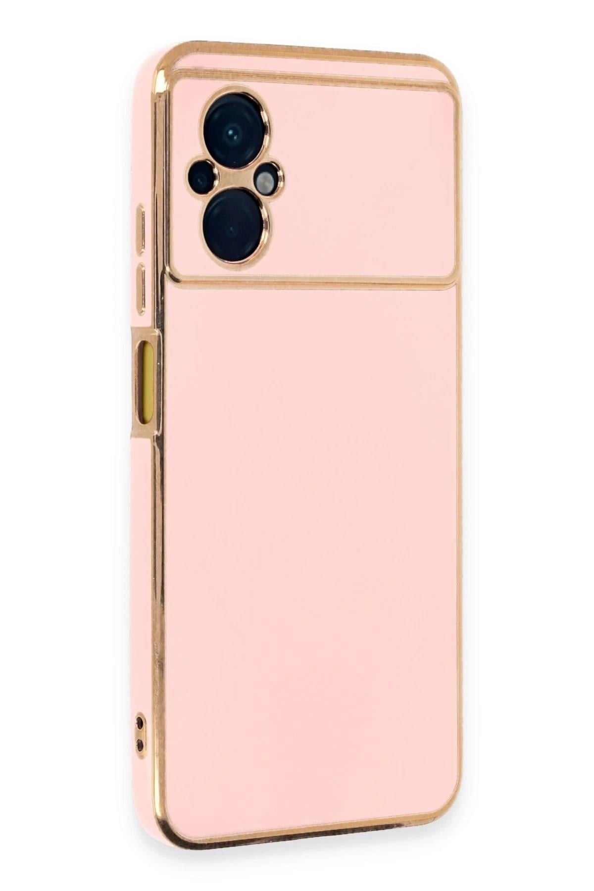 Mey İthalat®   Poco M5 Kılıf Volet Silikon - Pembe