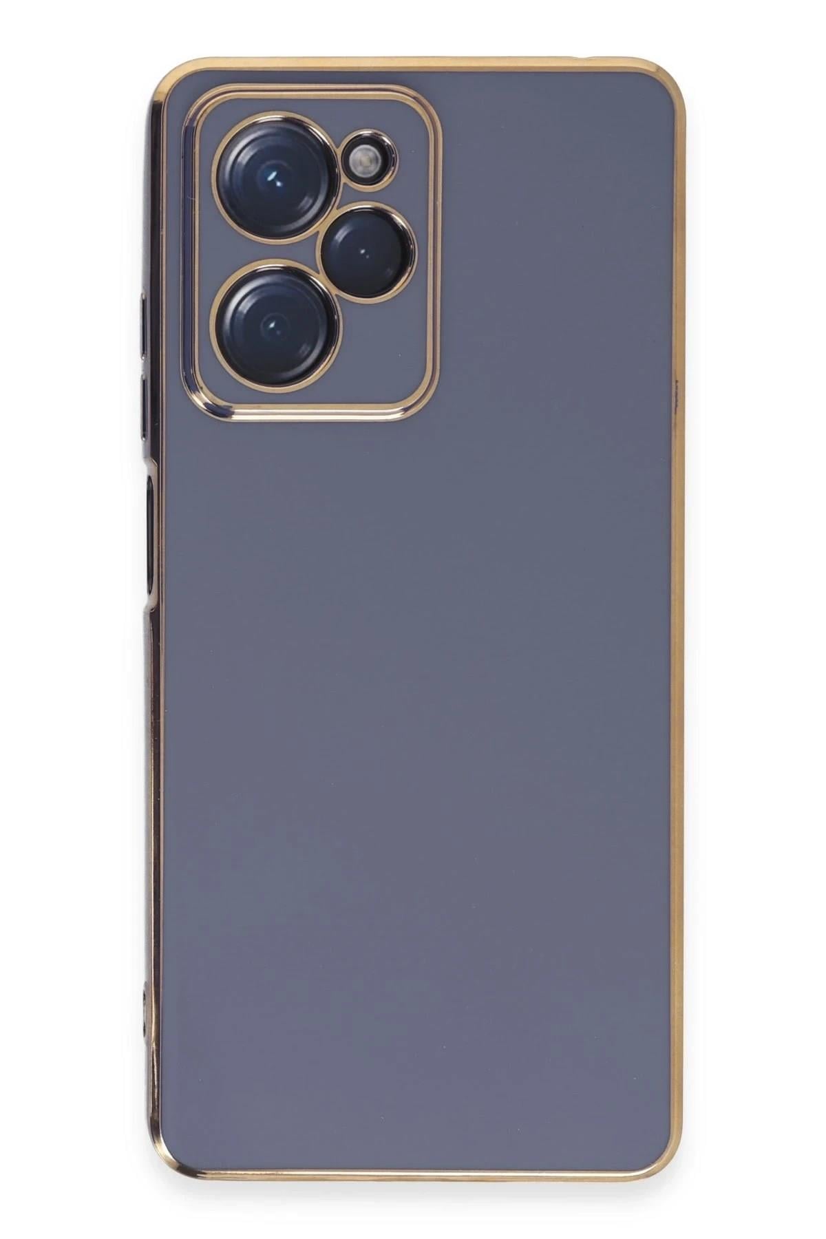 Mey İthalat®   Poco X5 Pro 5G Kılıf Volet Silikon - Mavi