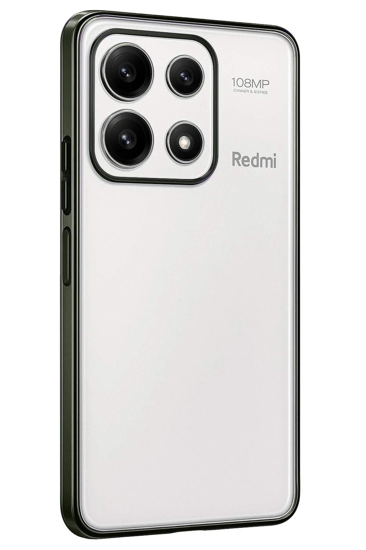 Mey İthalat®   Poco X6 Pro Kılıf  Lensli Silikon - Yeşil