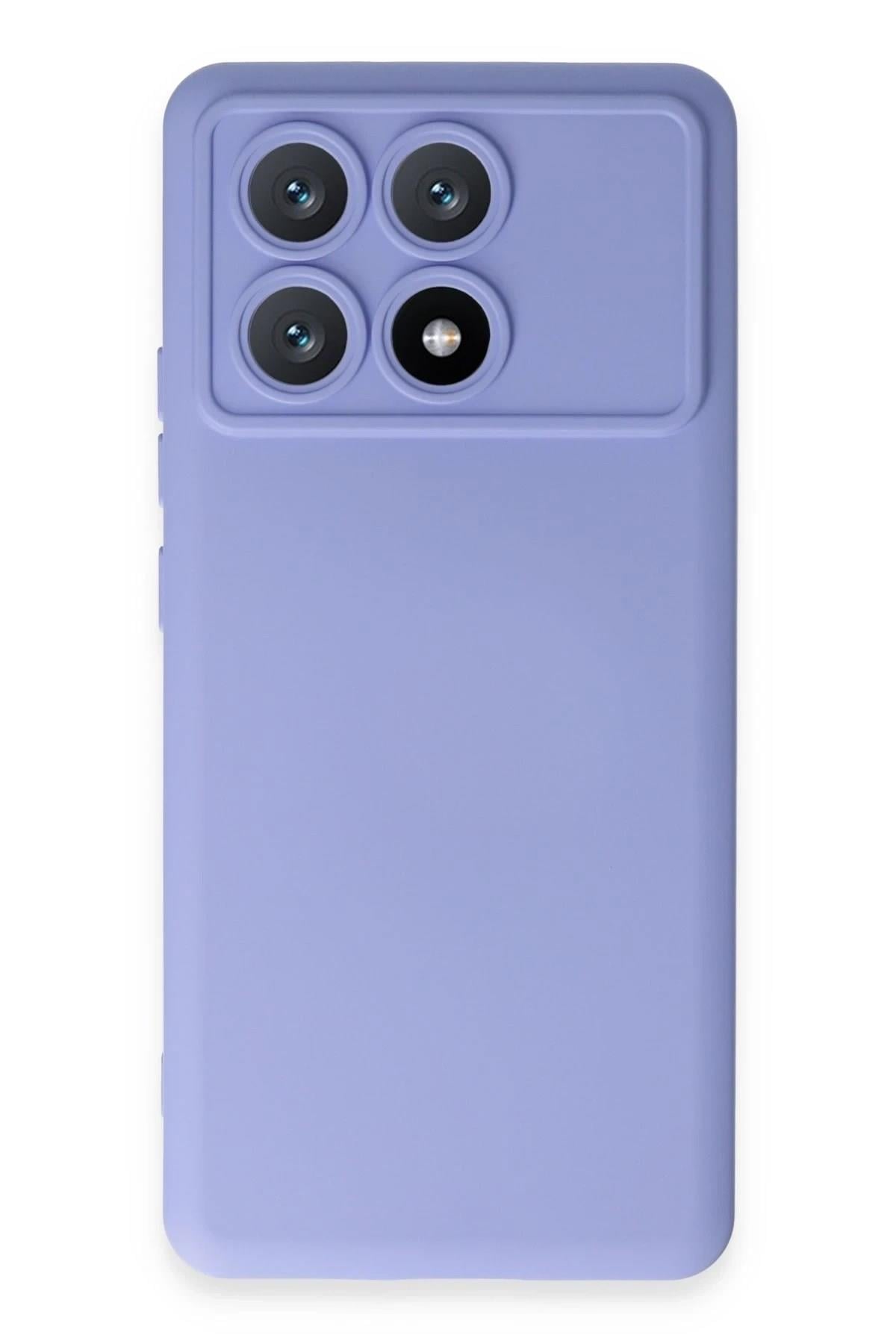 Mey İthalat®   Poco X6 Pro Kılıf Nano içi Kadife Silikon - Lila