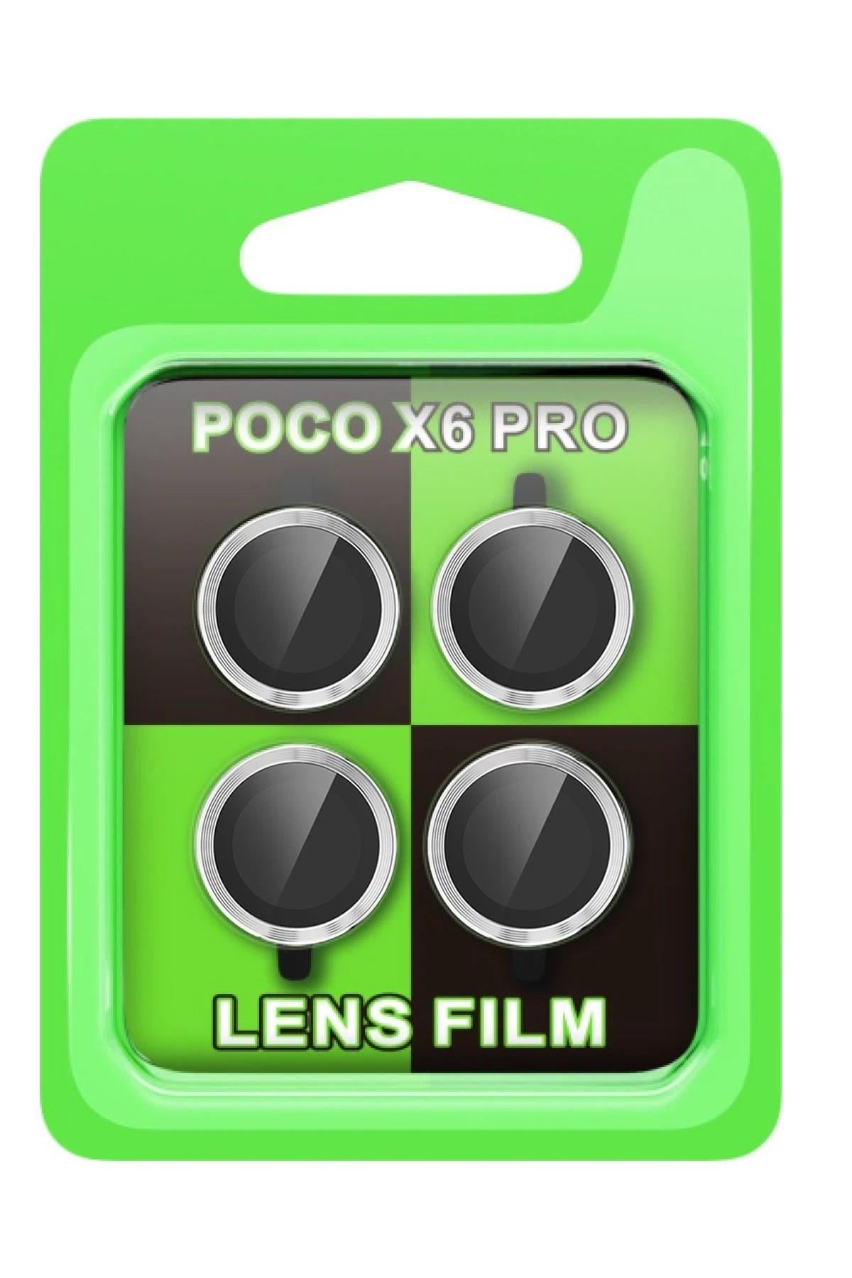 Mey İthalat®   Poco X6 Pro Raze Metal Kamera Lens - Gümüş