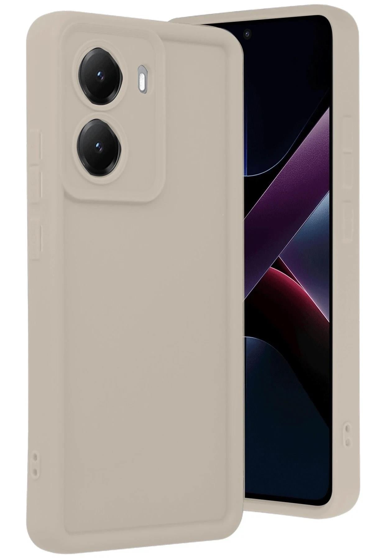 Mey İthalat®   Poco X7 Pro Viera Silikon - Krem