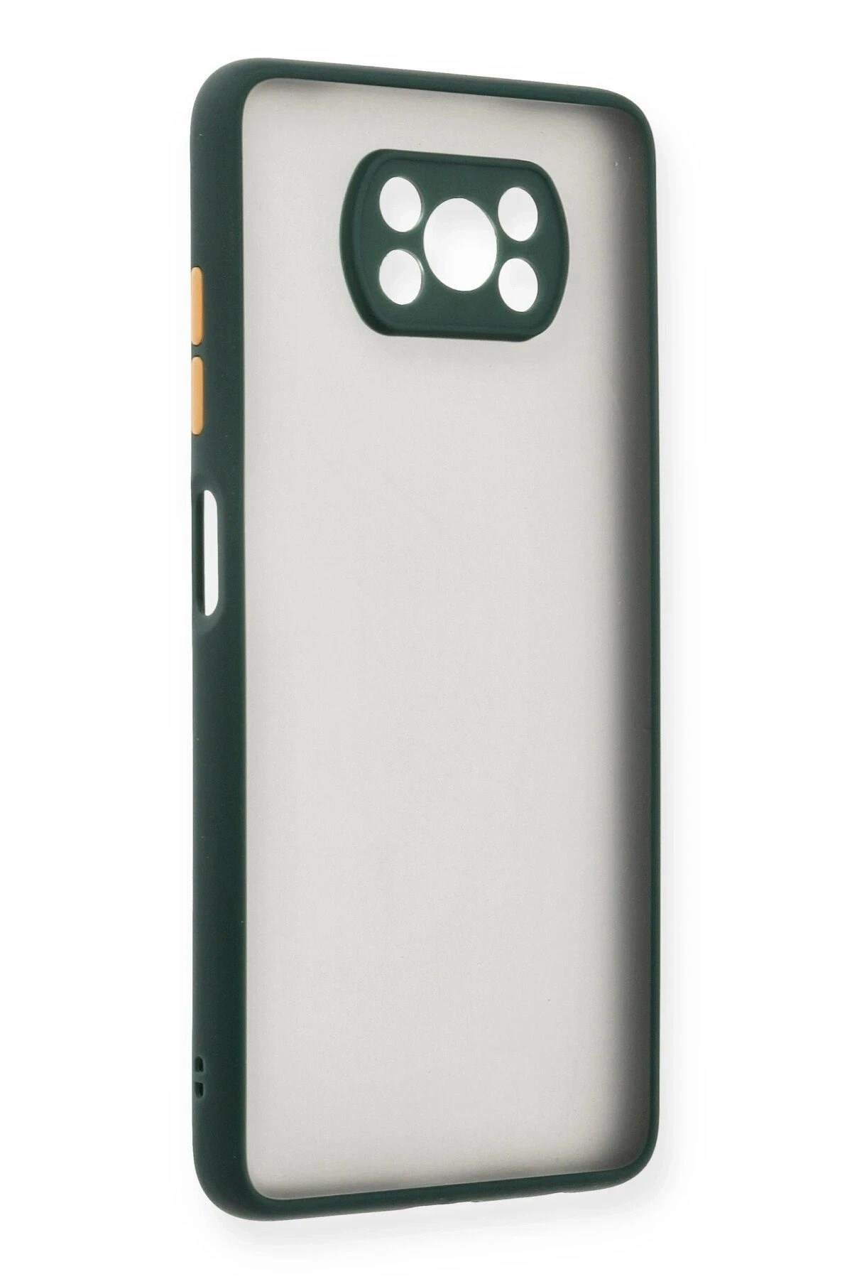 Mey İthalat®   Pocophone X3 Kılıf Montreal Silikon Kapak - Yeşil