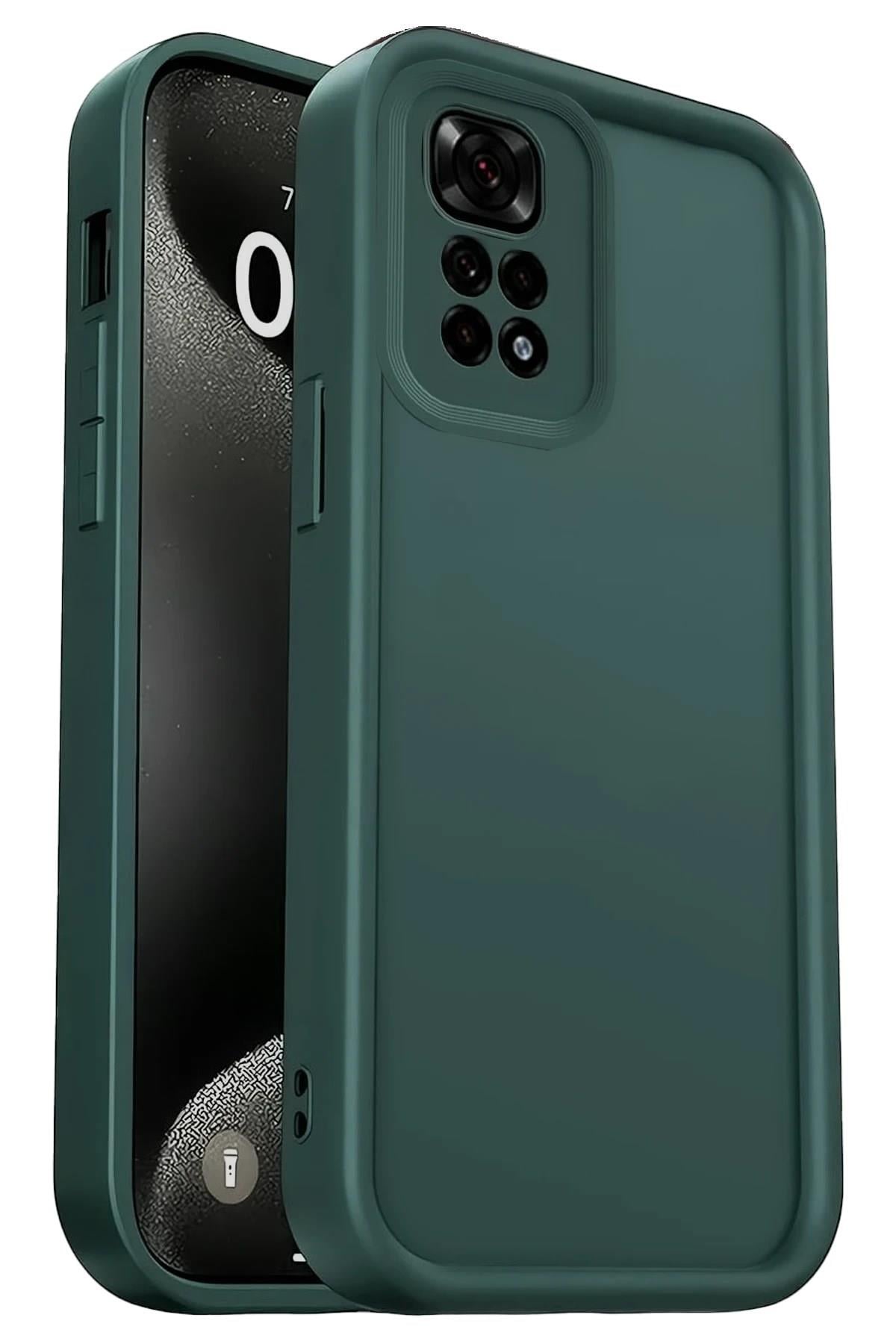 Mey İthalat®   Redmi 10 2022 Kılıf Viera Silikon - Koyu Yeşil