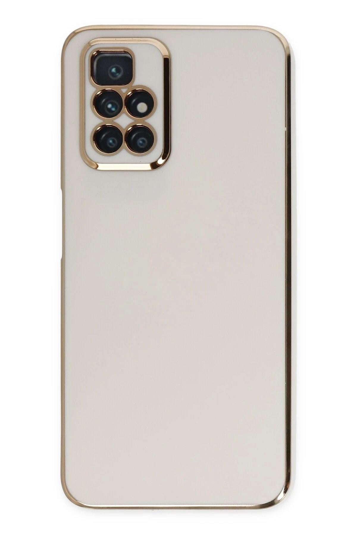 Mey İthalat®   Redmi 10 2022 Kılıf Volet Silikon - Beyaz