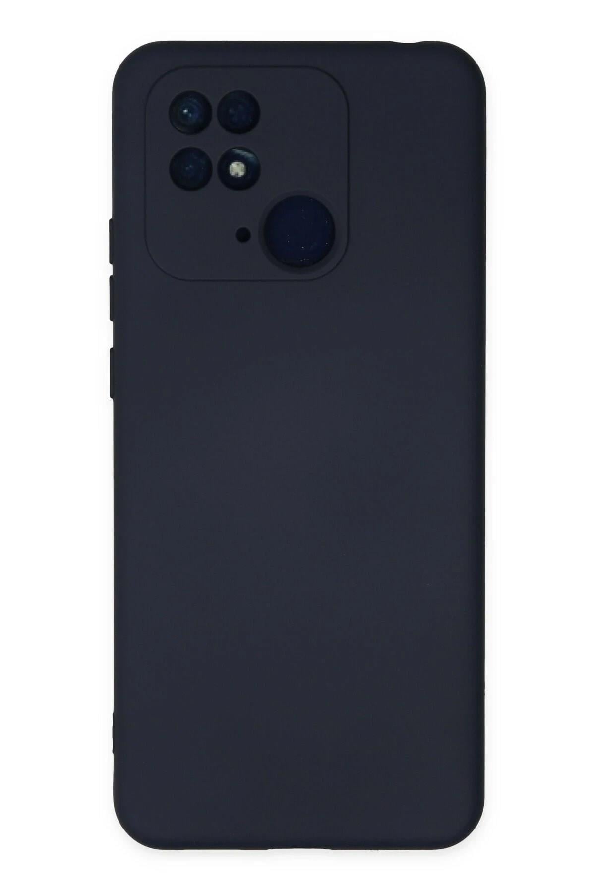 Mey İthalat®   Redmi 10C Kılıf Nano içi Kadife Silikon - Lacivert