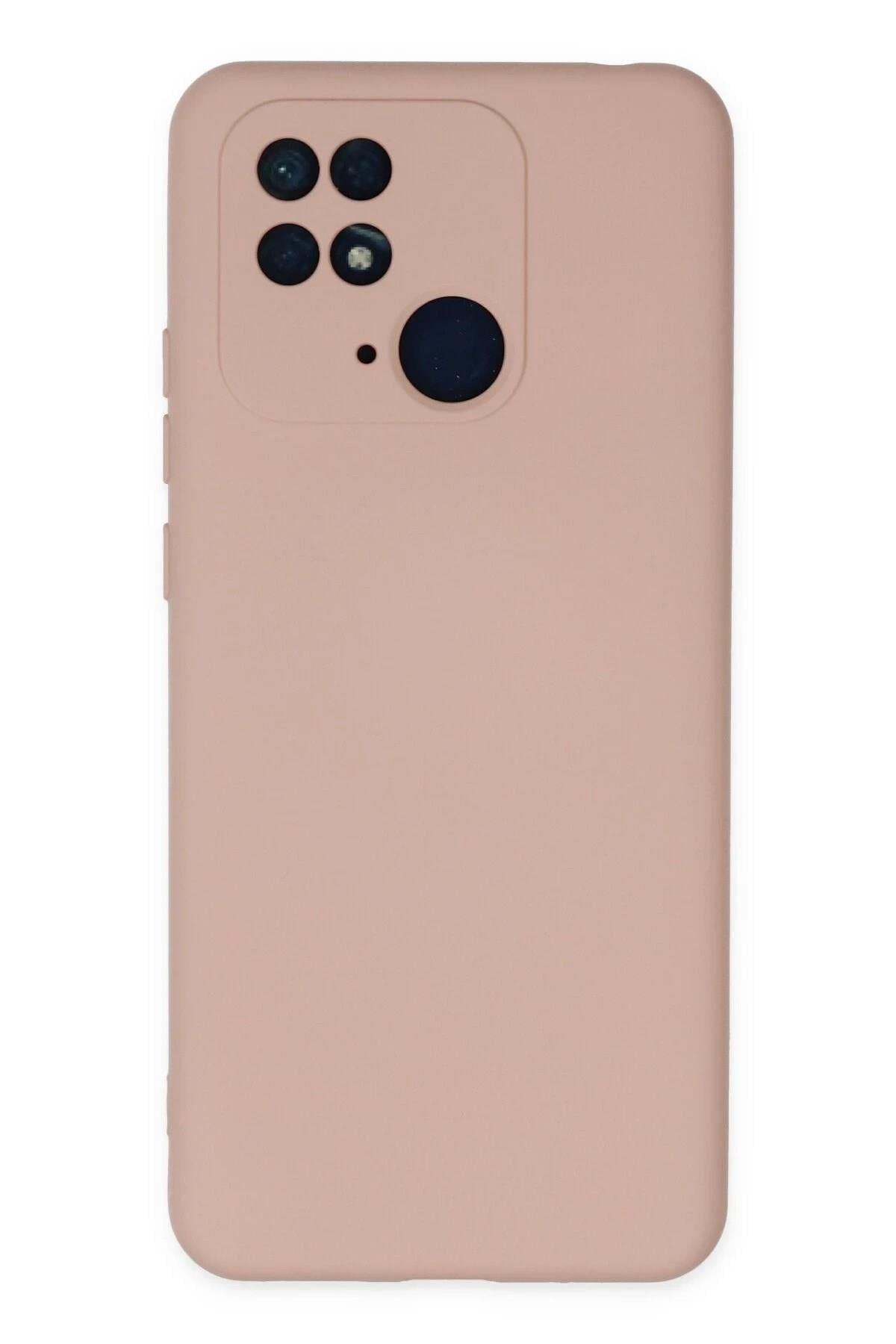 Mey İthalat®   Redmi 10C Kılıf Nano içi Kadife Silikon - Pudra