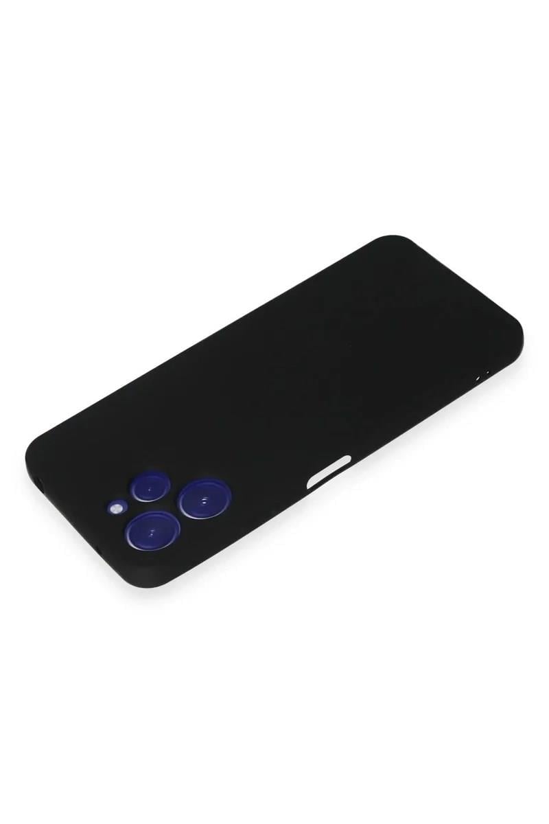 Mey İthalat®   Redmi 12 Kılıf Nano içi Kadife Silikon - Siyah