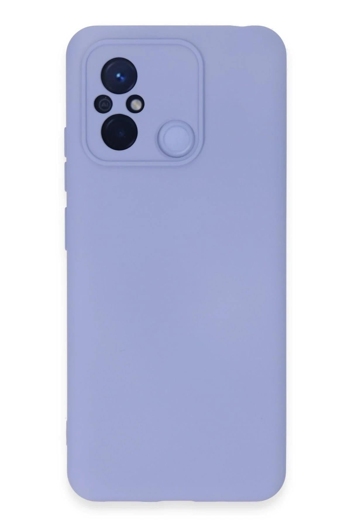 Mey İthalat®   Redmi 12C Kılıf Nano içi Kadife Silikon - Lila
