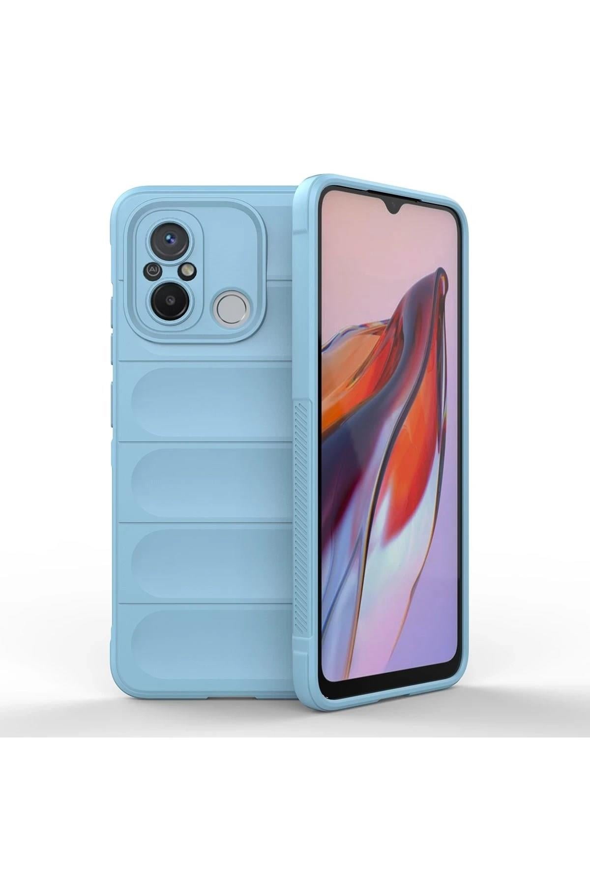 Mey İthalat®   Redmi 12C Kılıf Optimum Silikon - Sky Blue