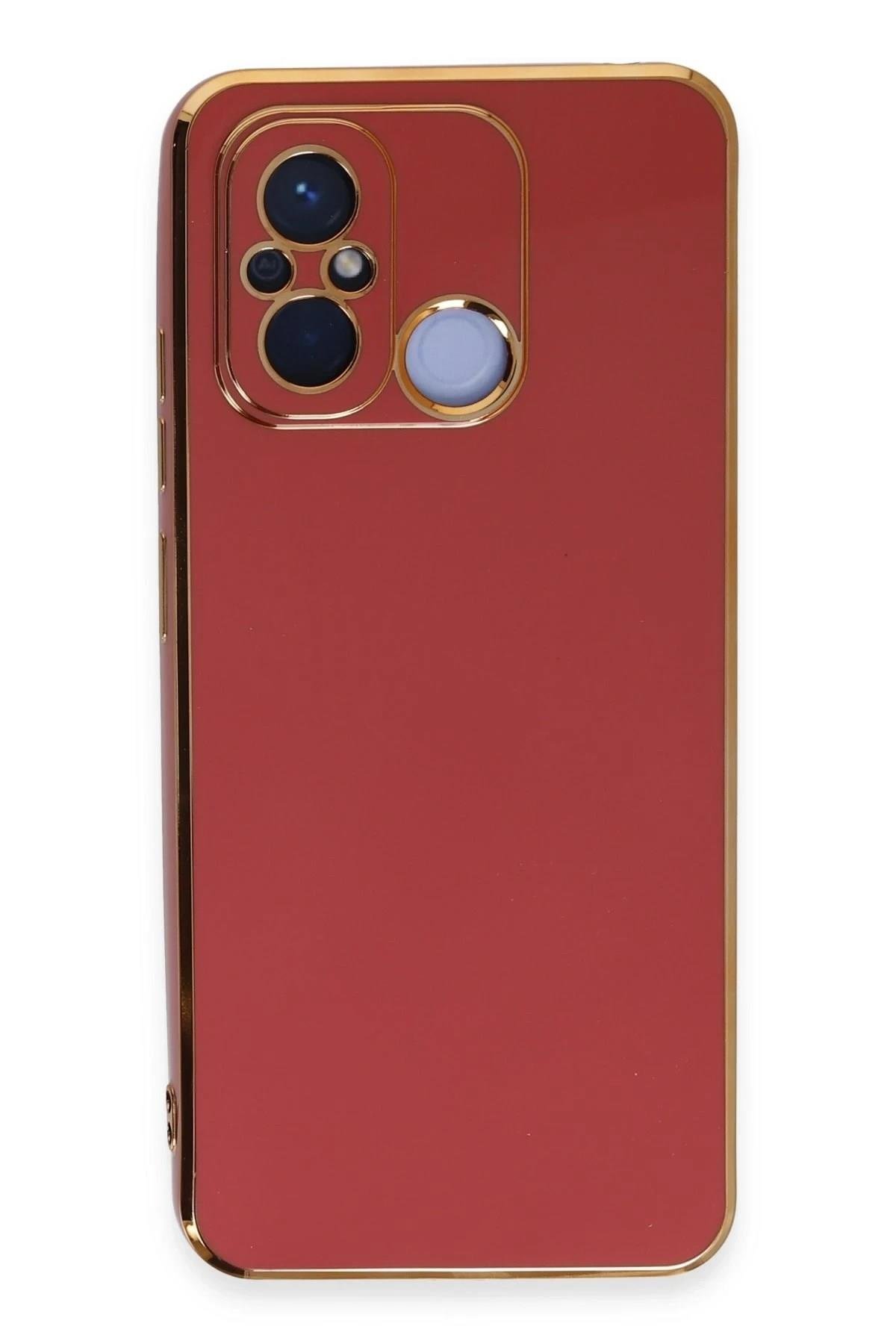 Mey İthalat®   Redmi 12C Kılıf Volet Silikon - Kırmızı