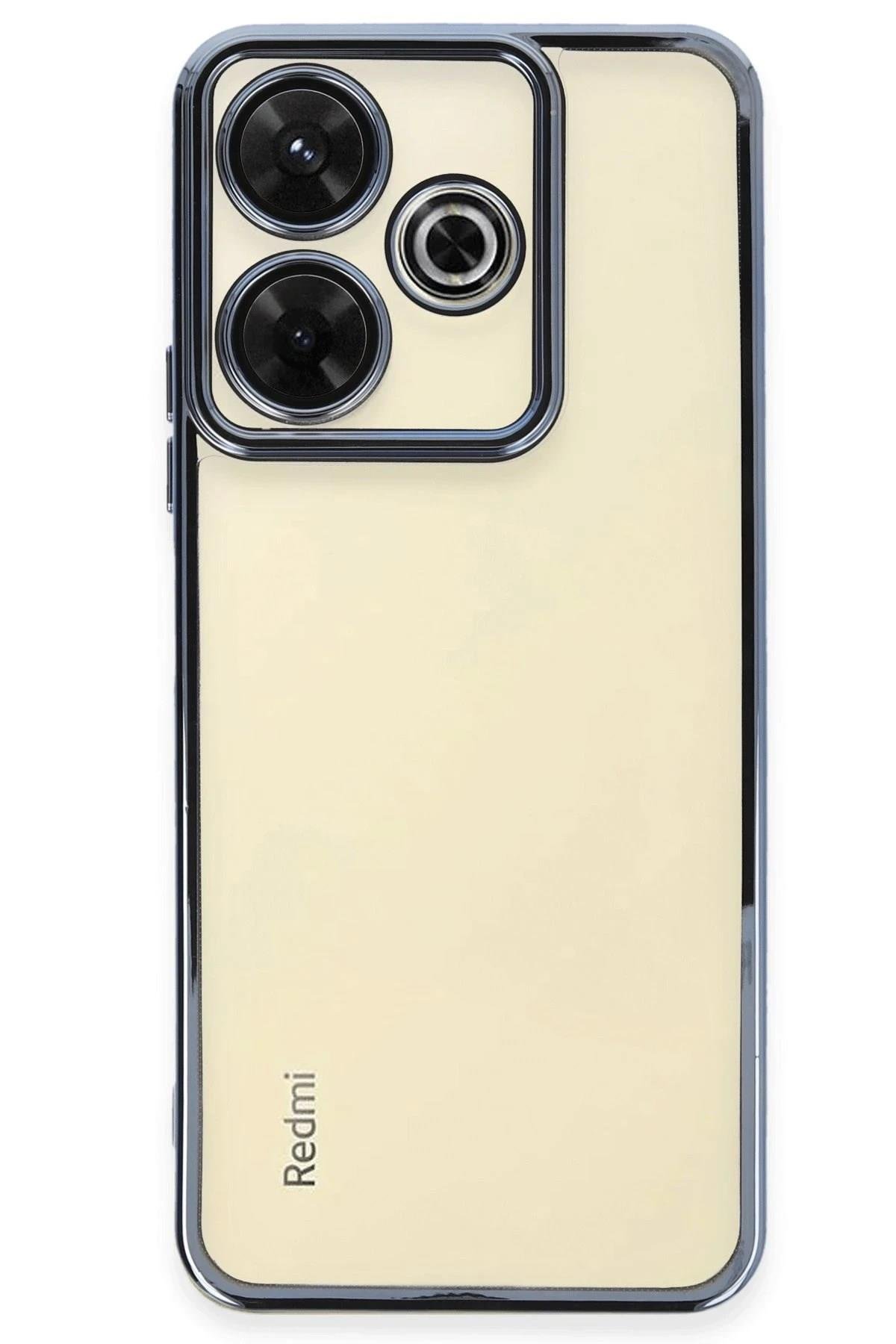 Mey İthalat®   Redmi 13 4G Kılıf  Lensli Silikon - Açık Mavi