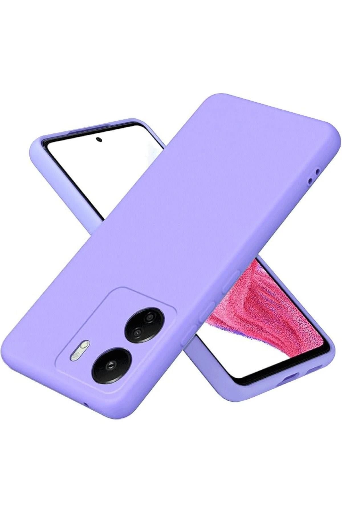 Mey İthalat®   Redmi 13C Kılıf First Silikon - Lila