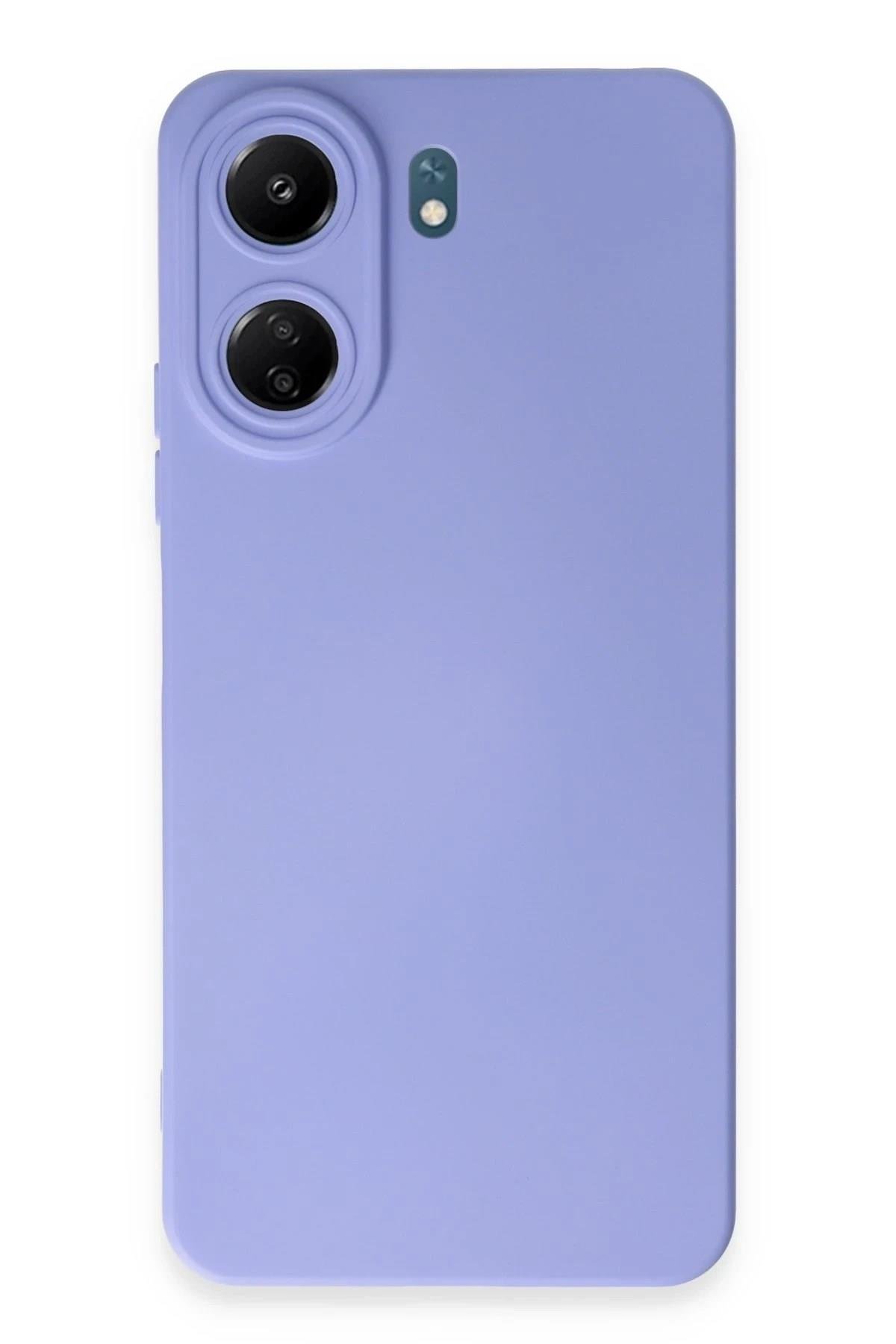 Mey İthalat®   Redmi 13C Kılıf Nano içi Kadife Silikon - Lila