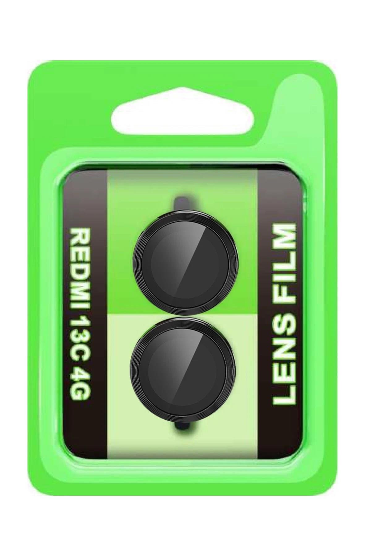 Mey İthalat®   Redmi 13C Raze Metal Kamera Lens - Siyah