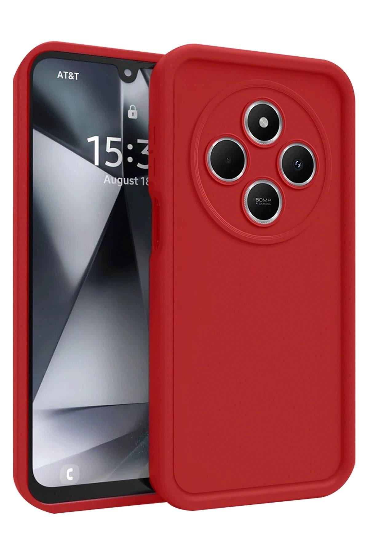 Mey İthalat®   Redmi 14C Kılıf Viera Silikon - Kırmızı