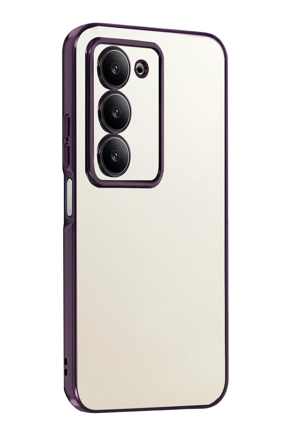 Mey İthalat®   Redmi 15 4G  Lensli Silikon - Mor