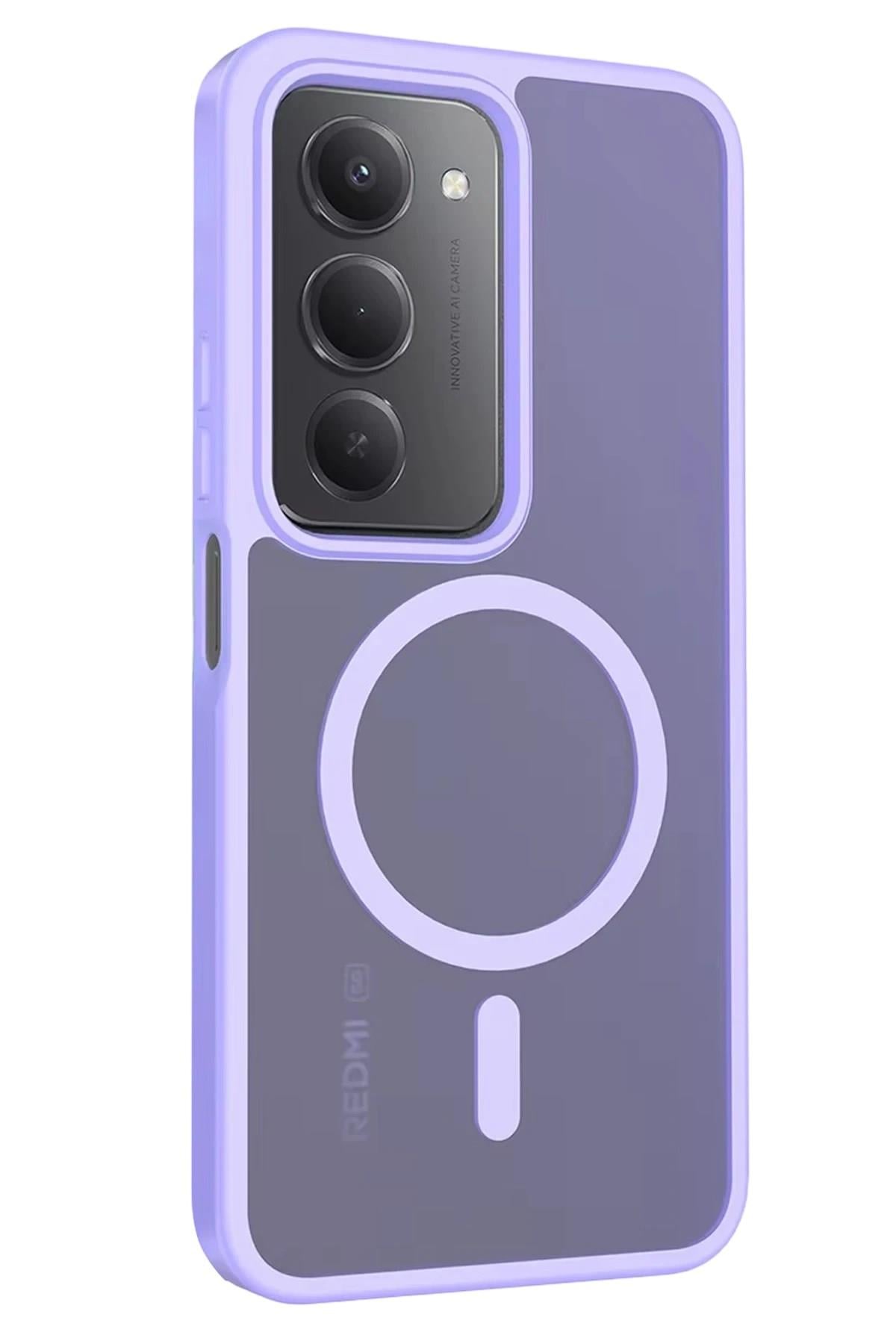 Mey İthalat®   Redmi 15 4G Jota Magsafe Kapak - Lila